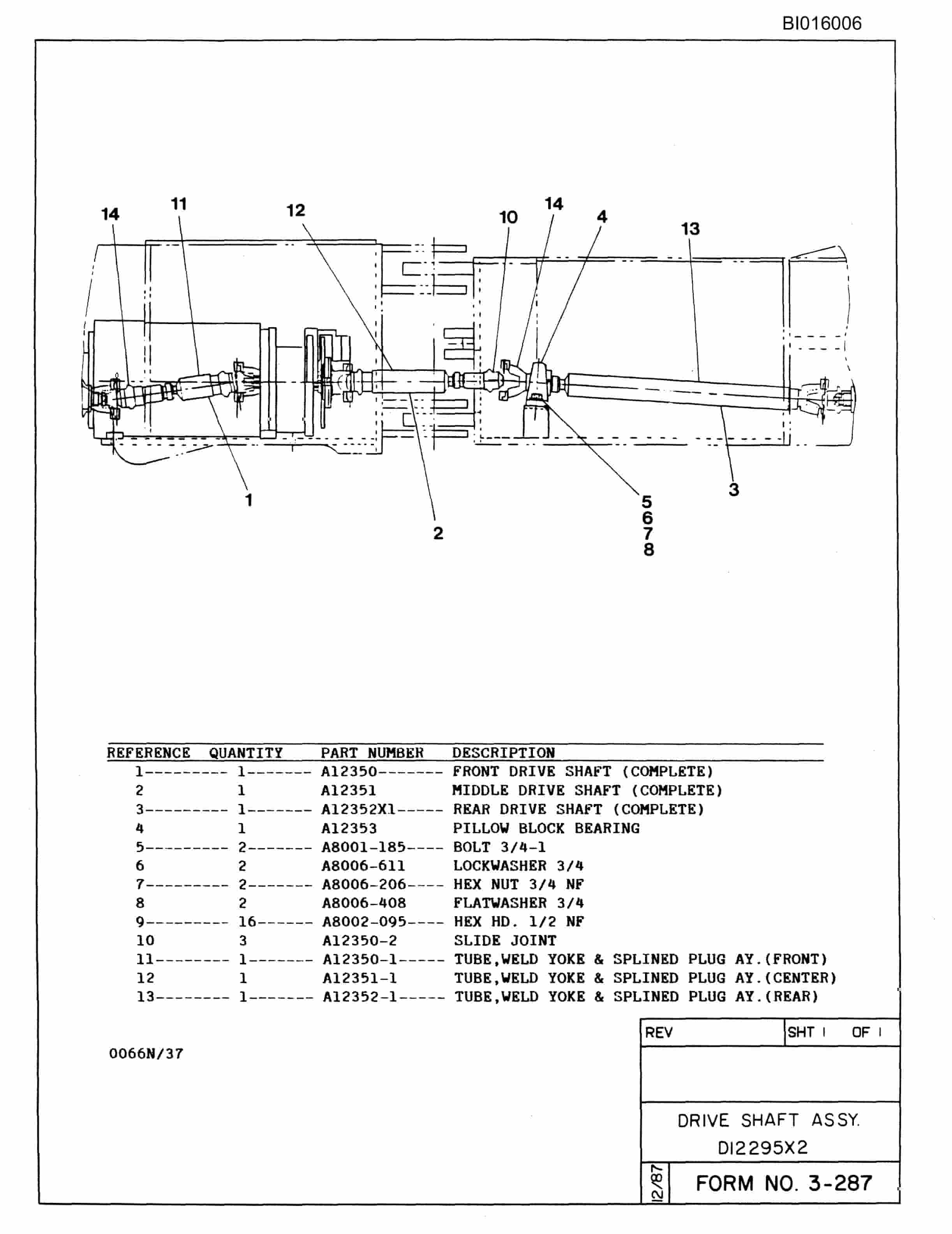 Bucyrus 610 Parts Catalog BI016006-4
