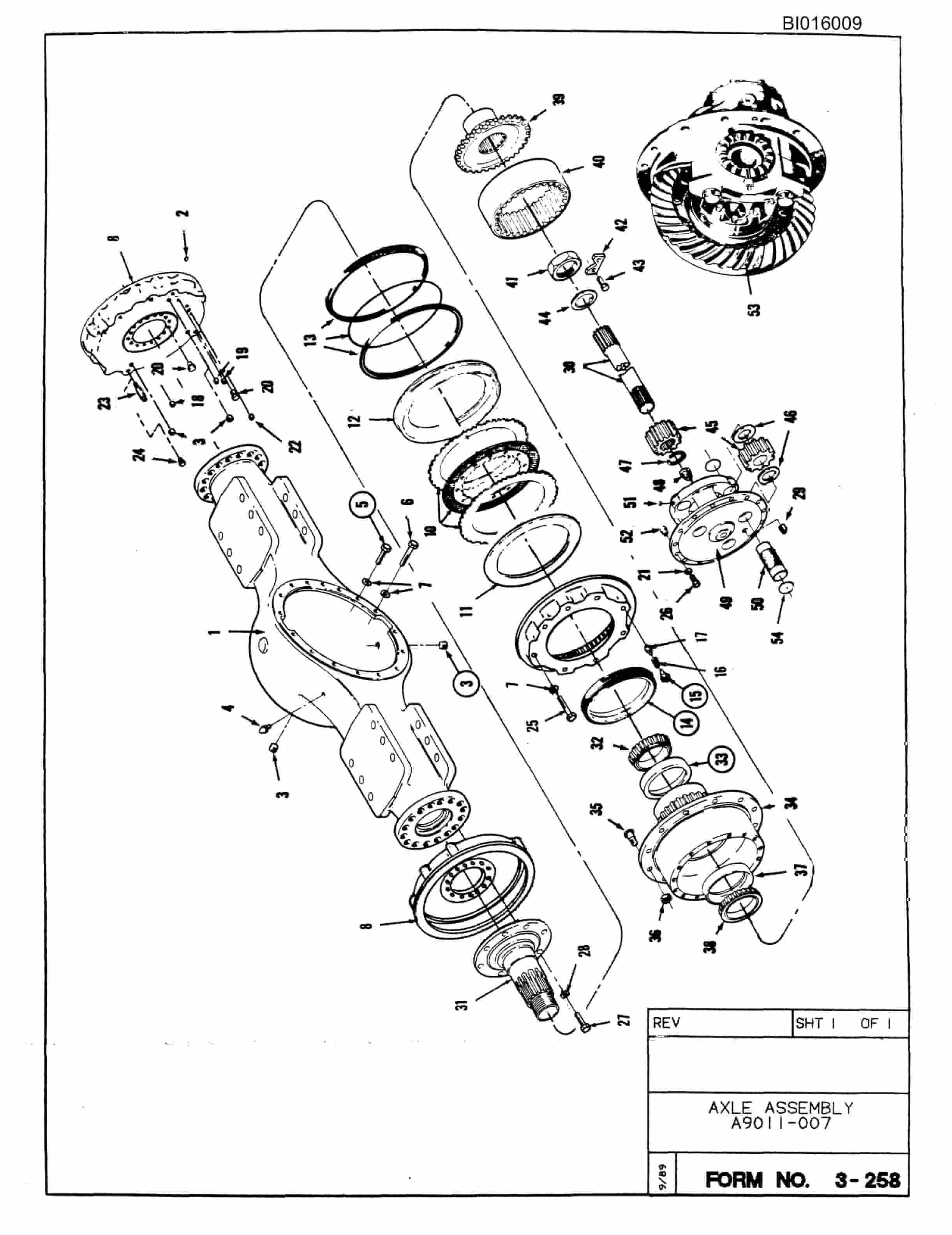 Bucyrus 610 Parts Catalog BI016009-3