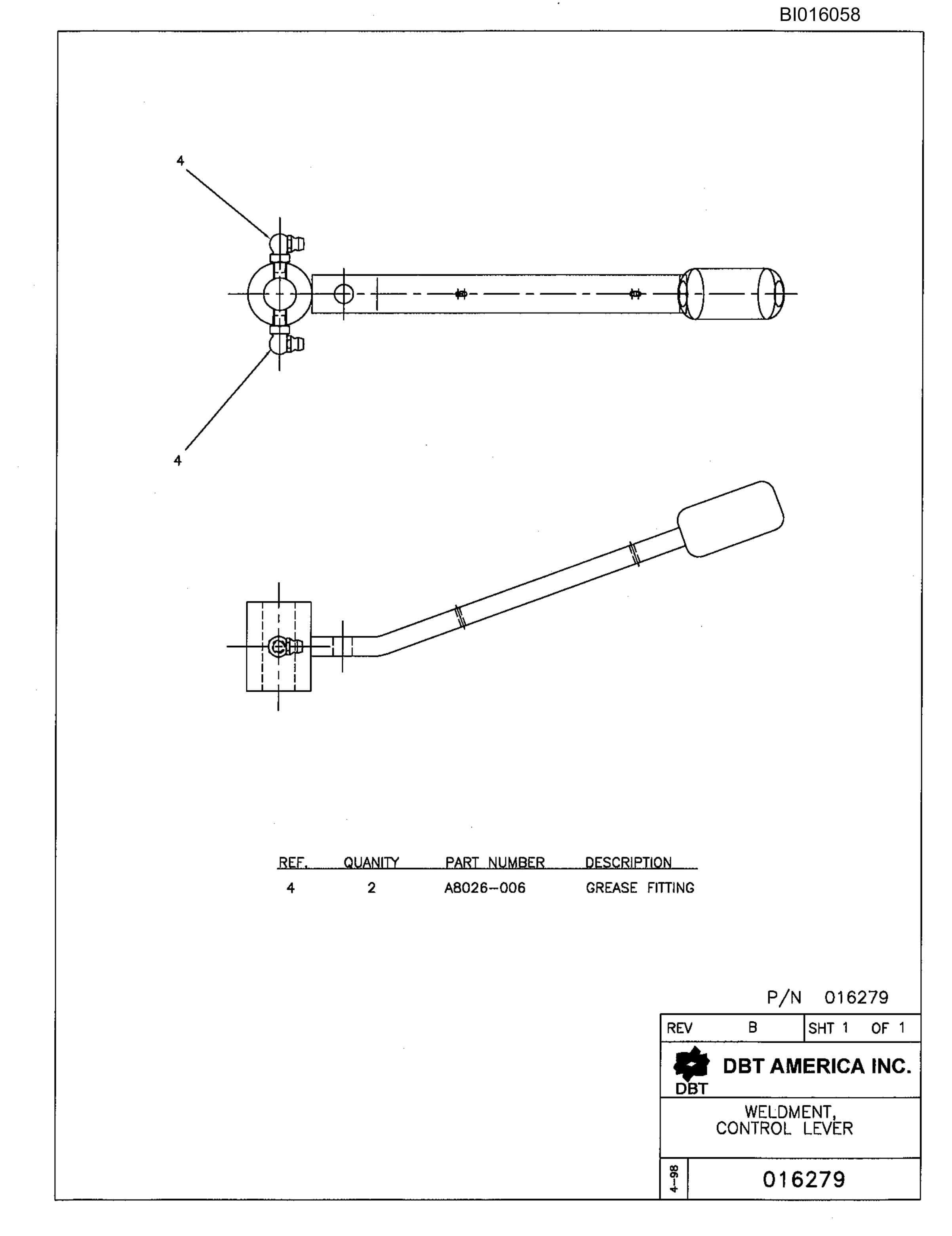 Bucyrus 630 Offside Parts Catalog BI016058-2