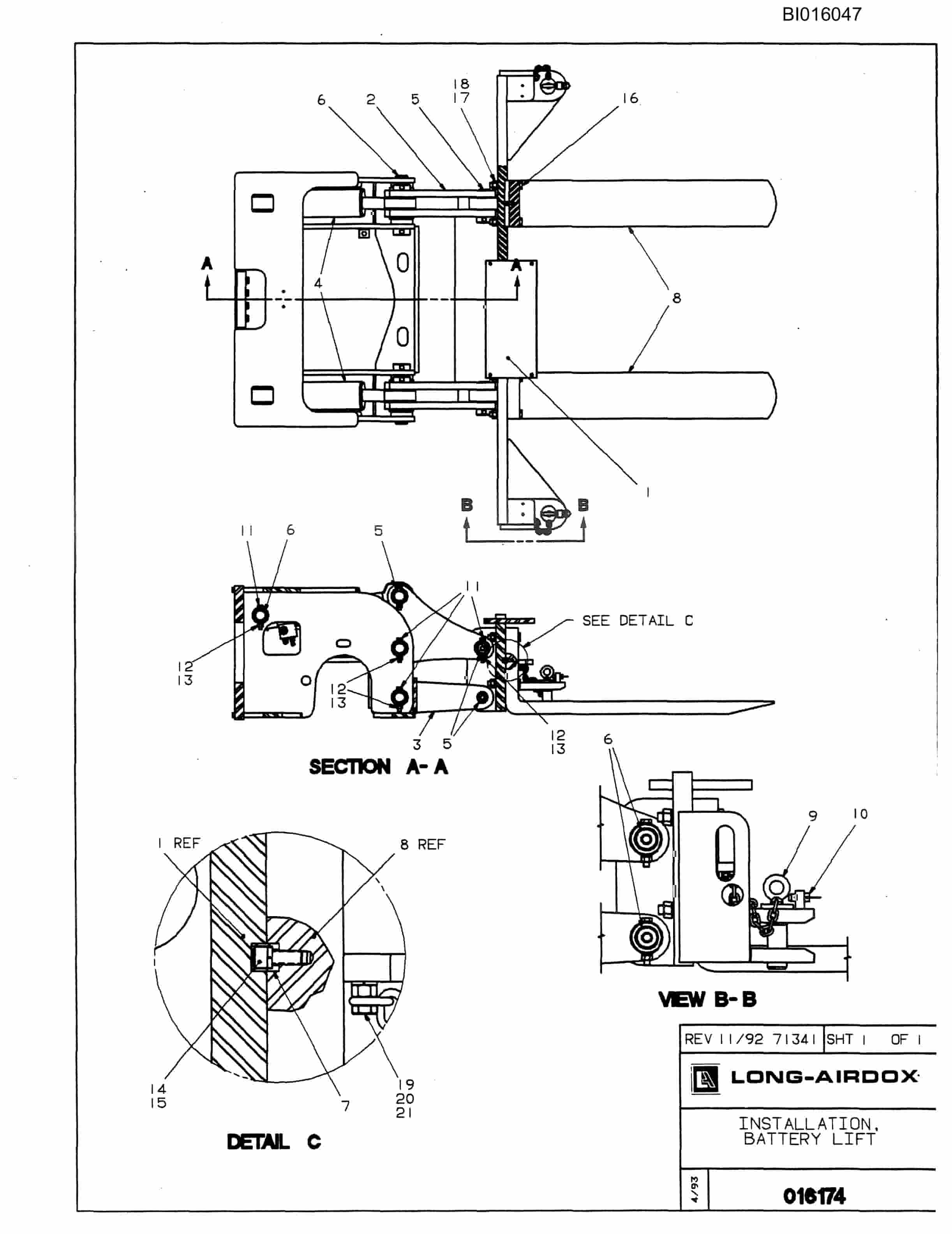 Bucyrus 630 Parts Catalog BI016047-3