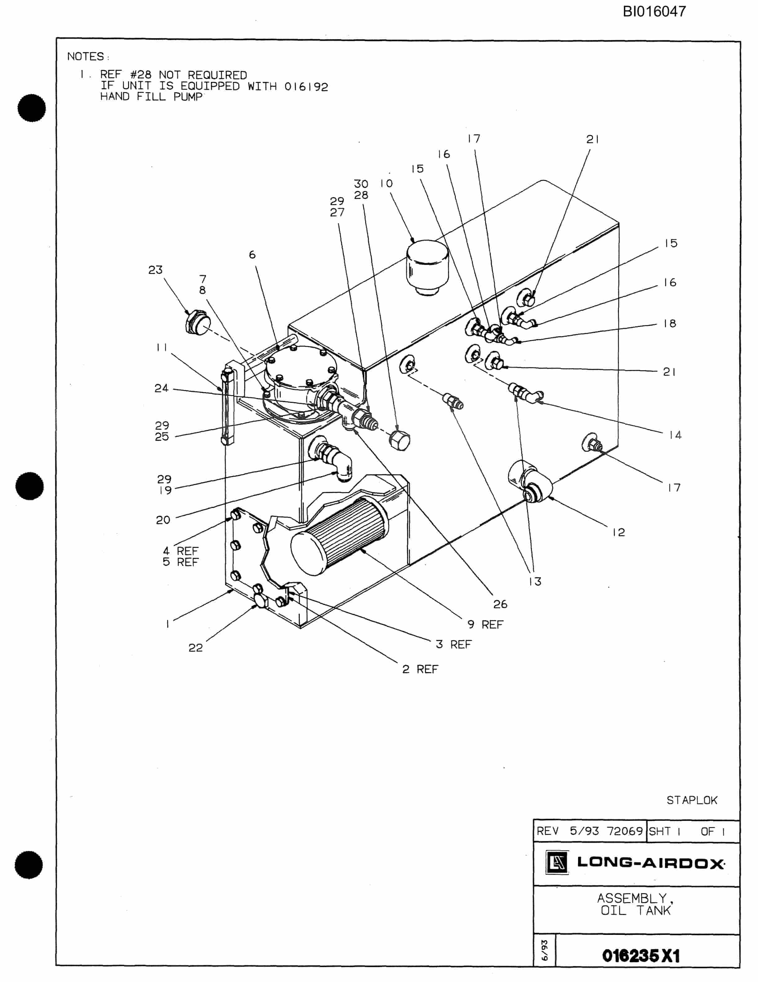 Bucyrus 630 Parts Catalog BI016047-4