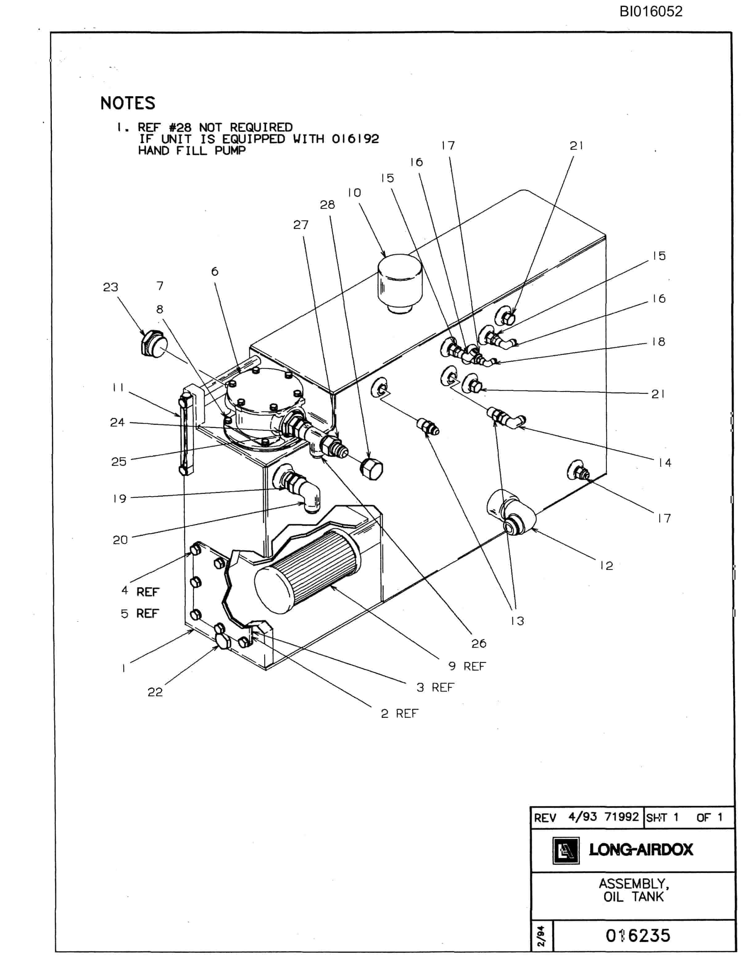 Bucyrus 630 Parts Catalog BI016052-4