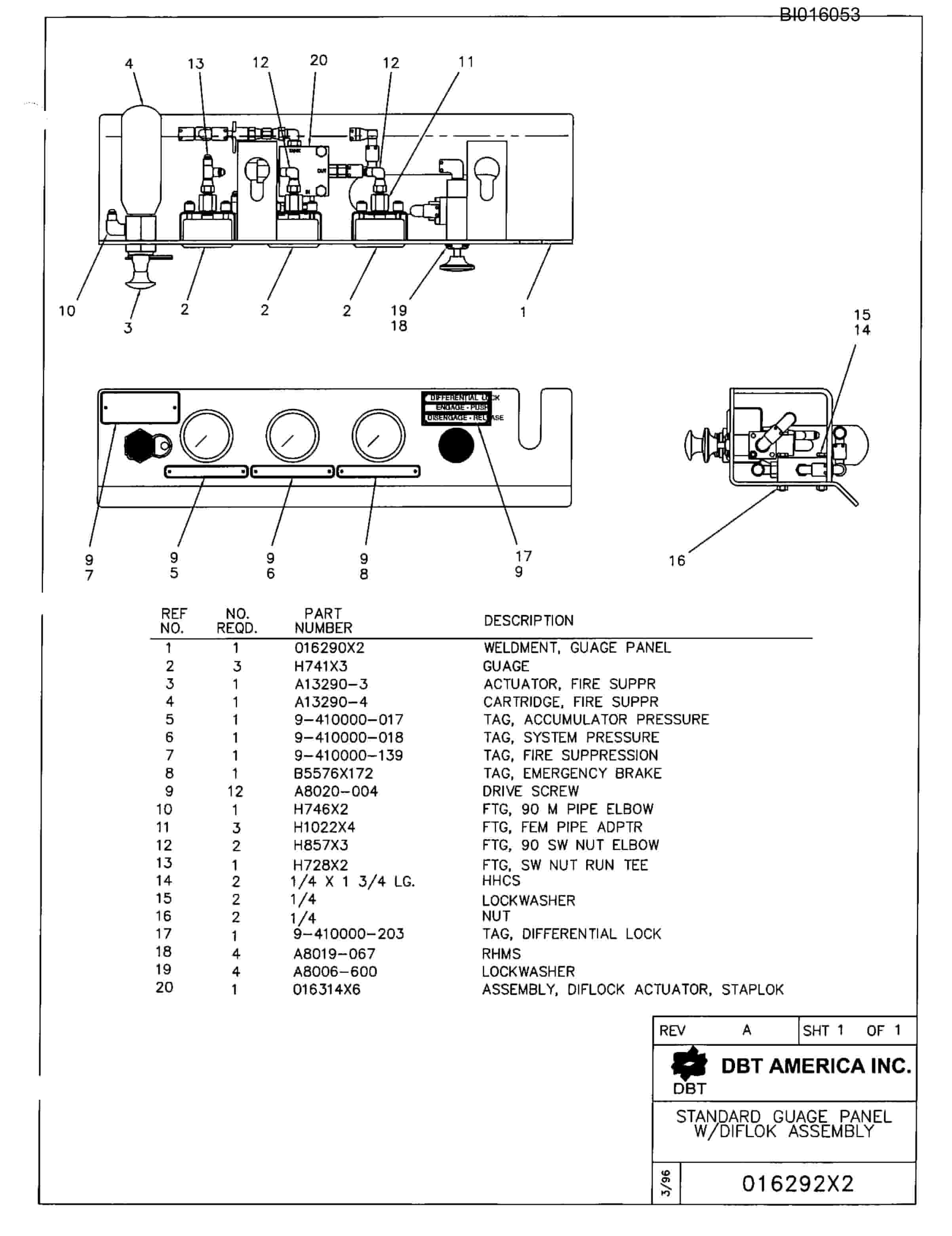 Bucyrus 630 Parts Catalog BI016053-5