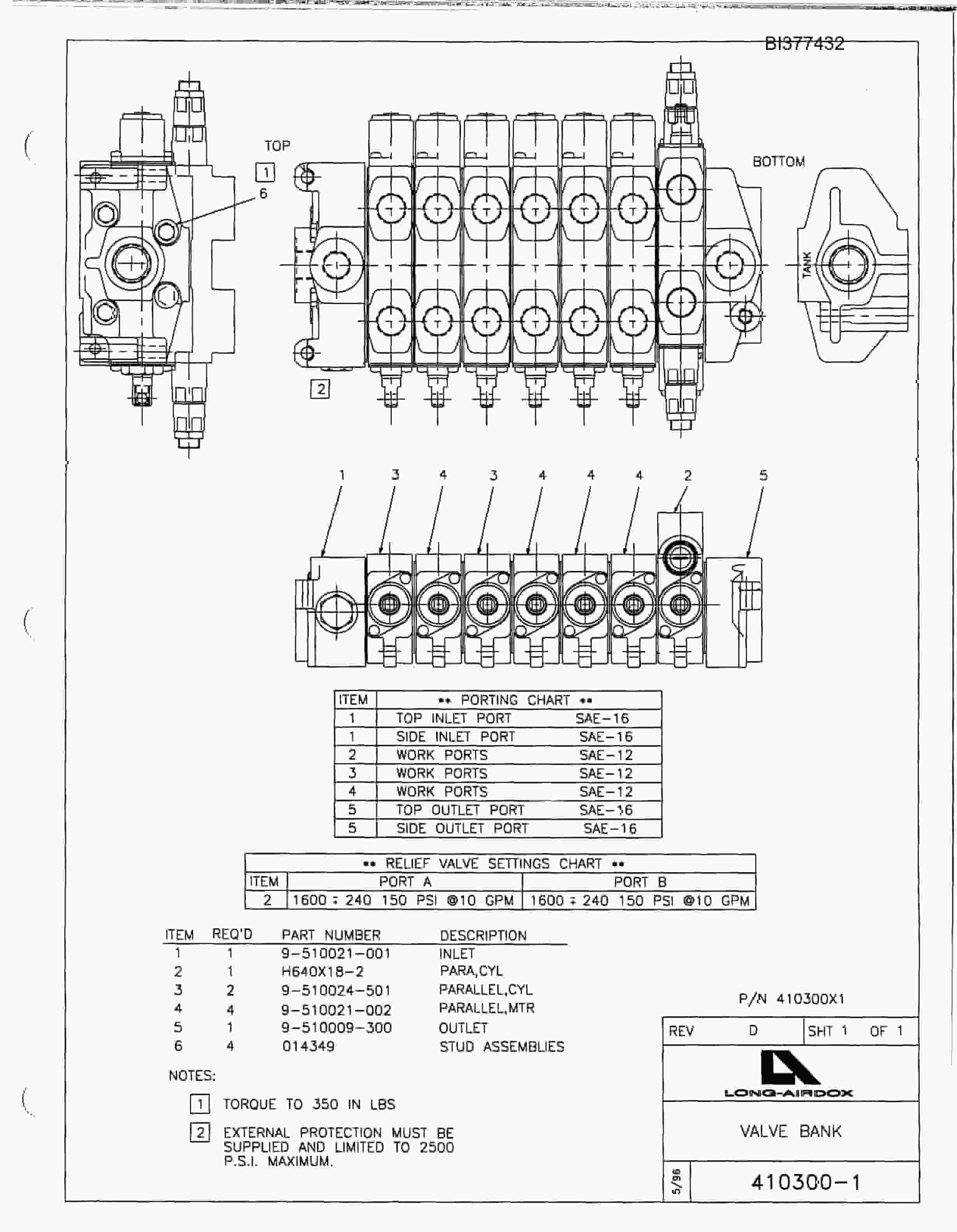 Bucyrus 630 Versatrac Parts Catalog BI377432-5