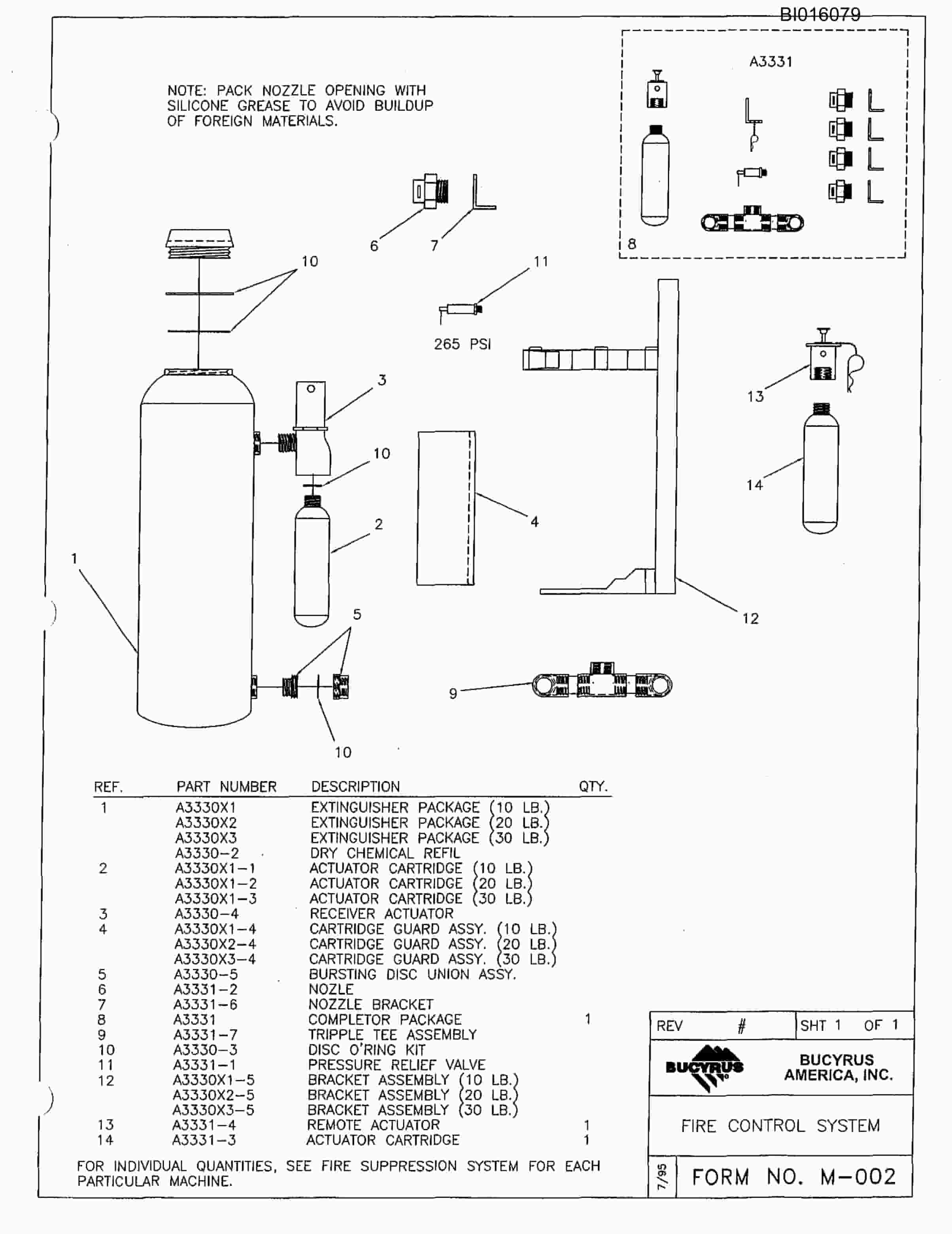Bucyrus 636-2 Parts Catalog BI016079-2