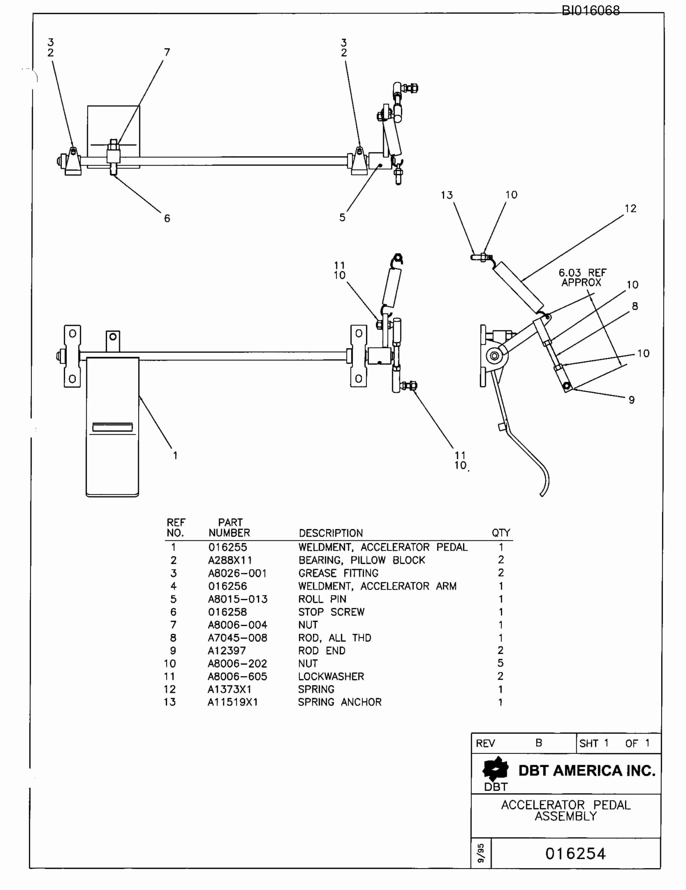 Bucyrus 636-2 Standard Side Parts Catalog BI016068-2