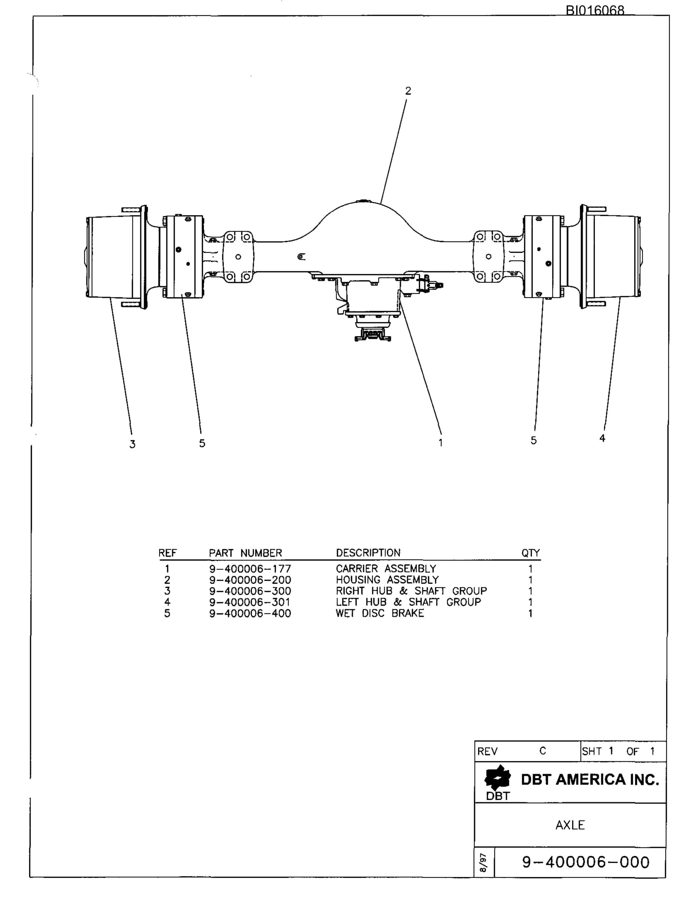 Bucyrus 636-2 Standard Side Parts Catalog BI016068-3