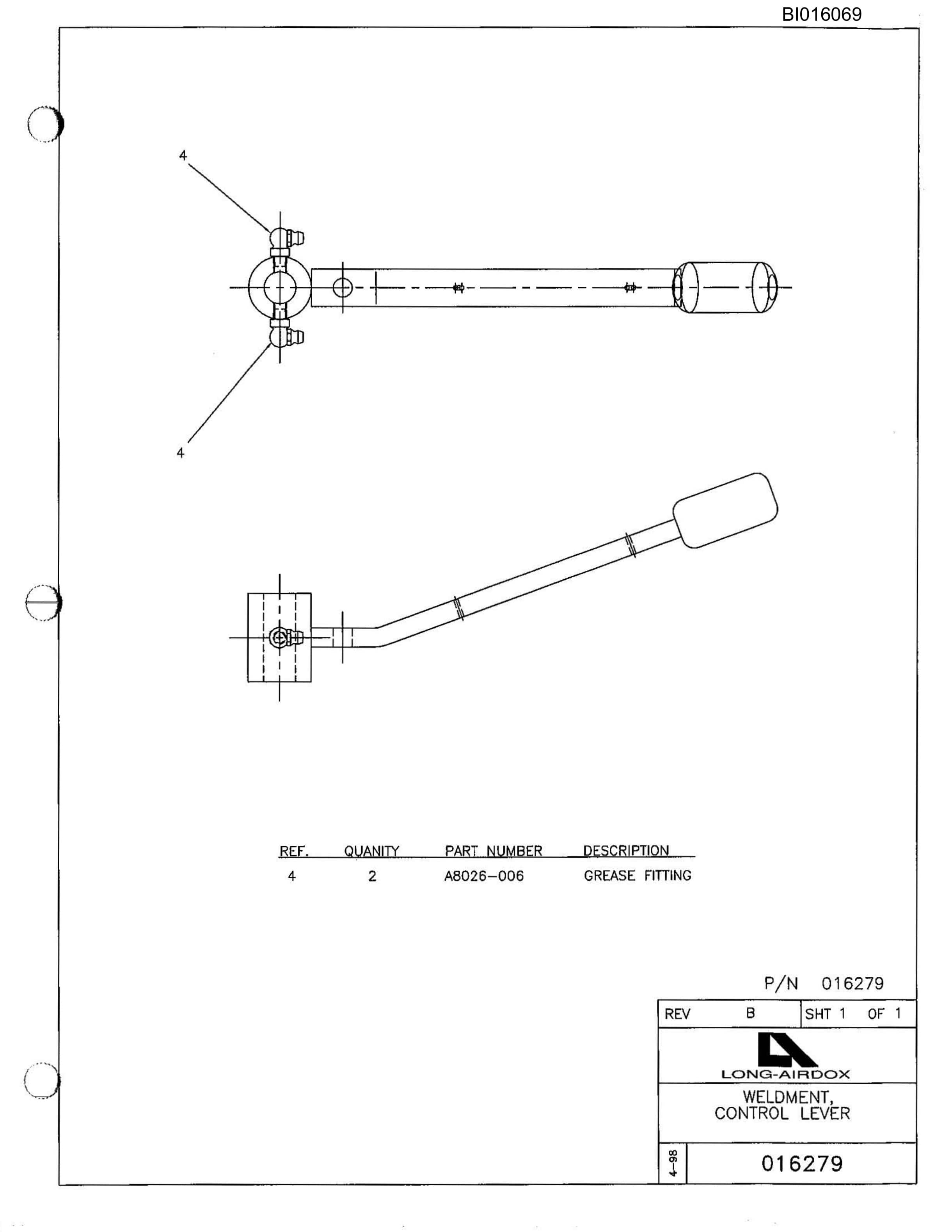 Bucyrus 636-2 Standard Side Parts Catalog BI016069-2