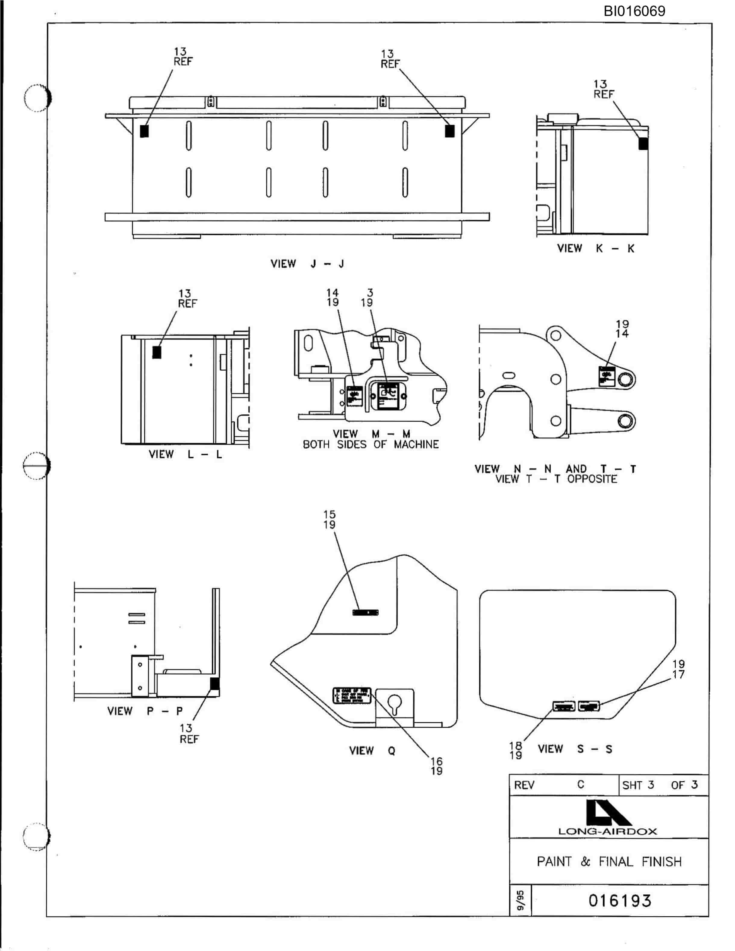 Bucyrus 636-2 Standard Side Parts Catalog BI016069-4