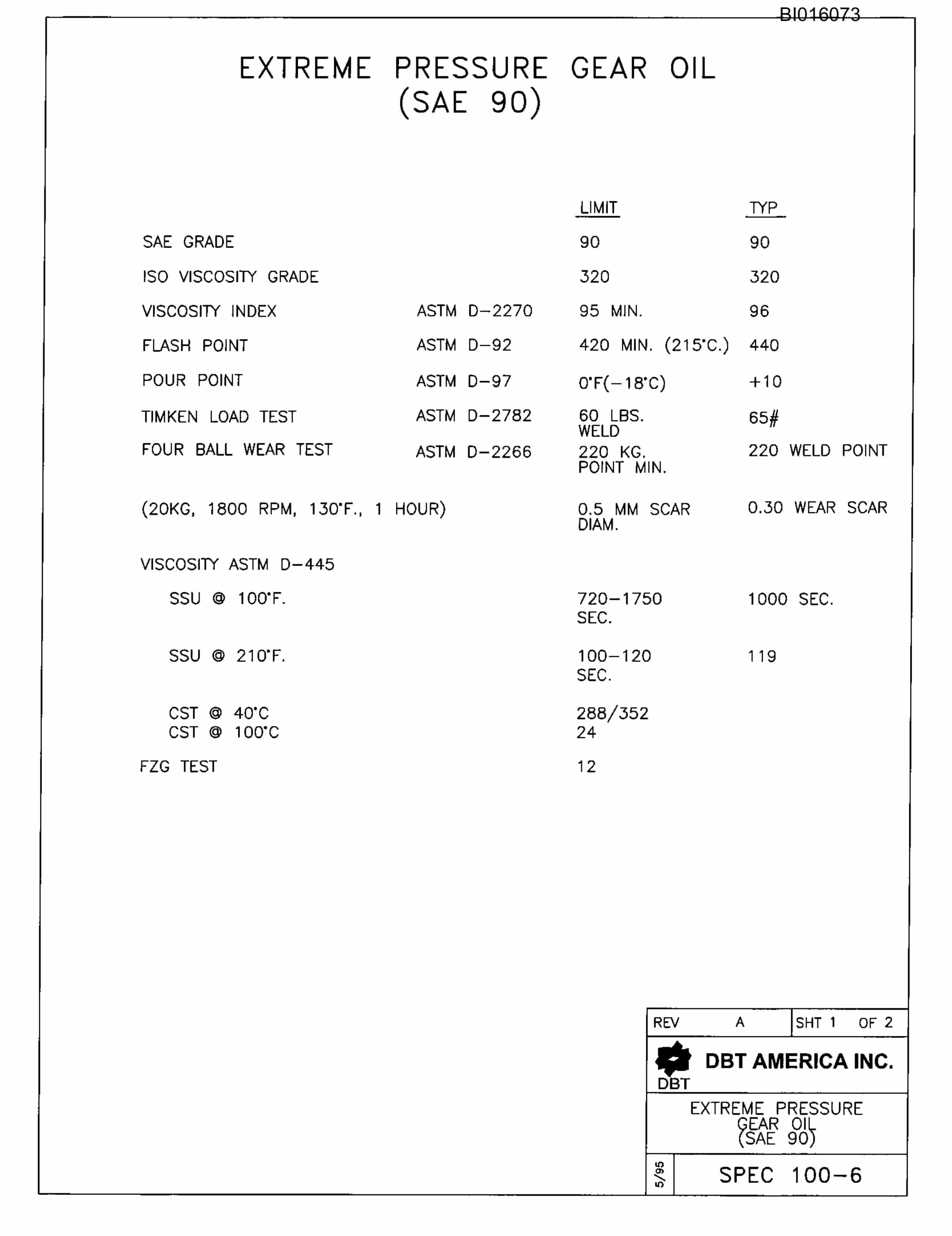 Bucyrus 636 Parts Catalog BI016073-3