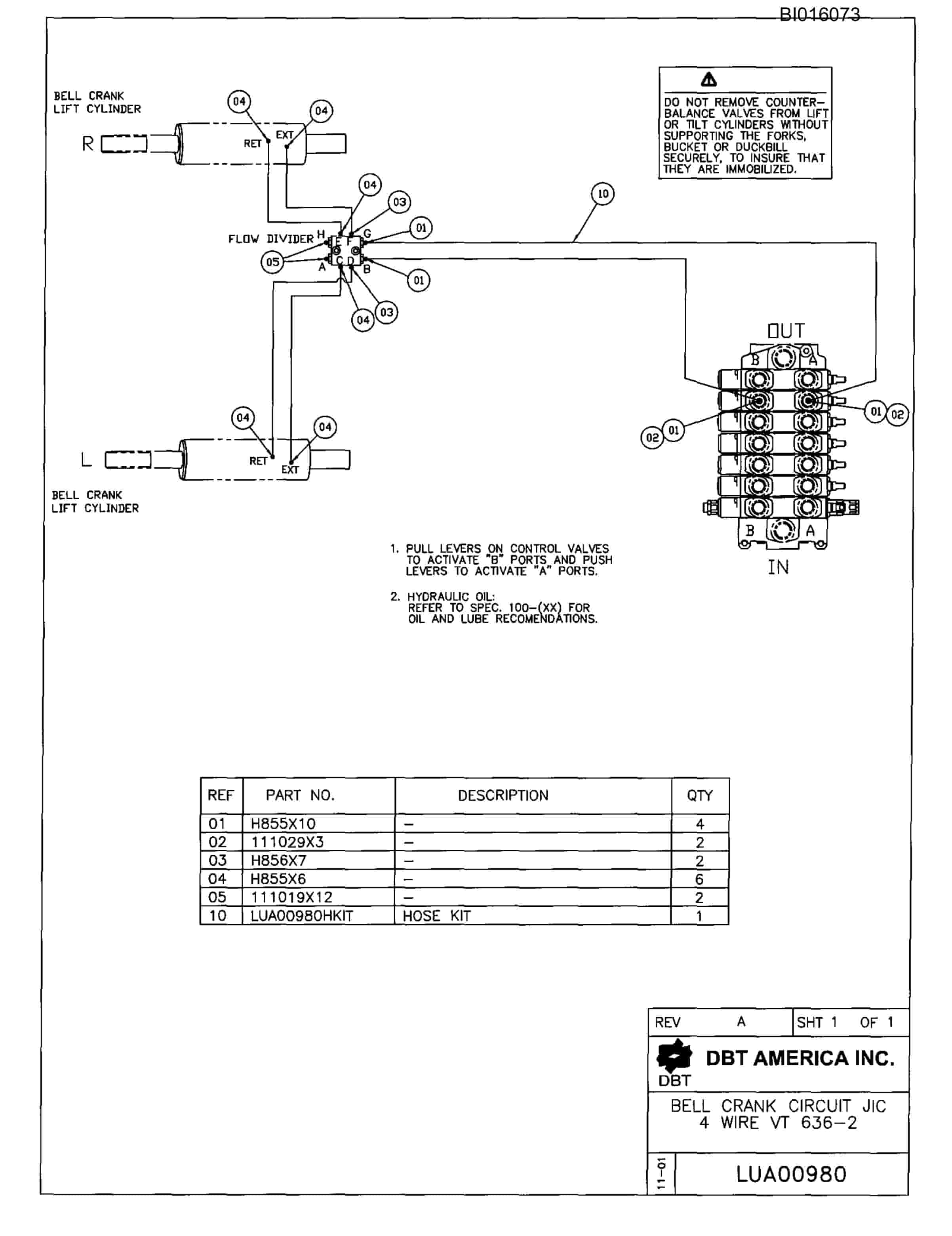 Bucyrus 636 Parts Catalog BI016073-5