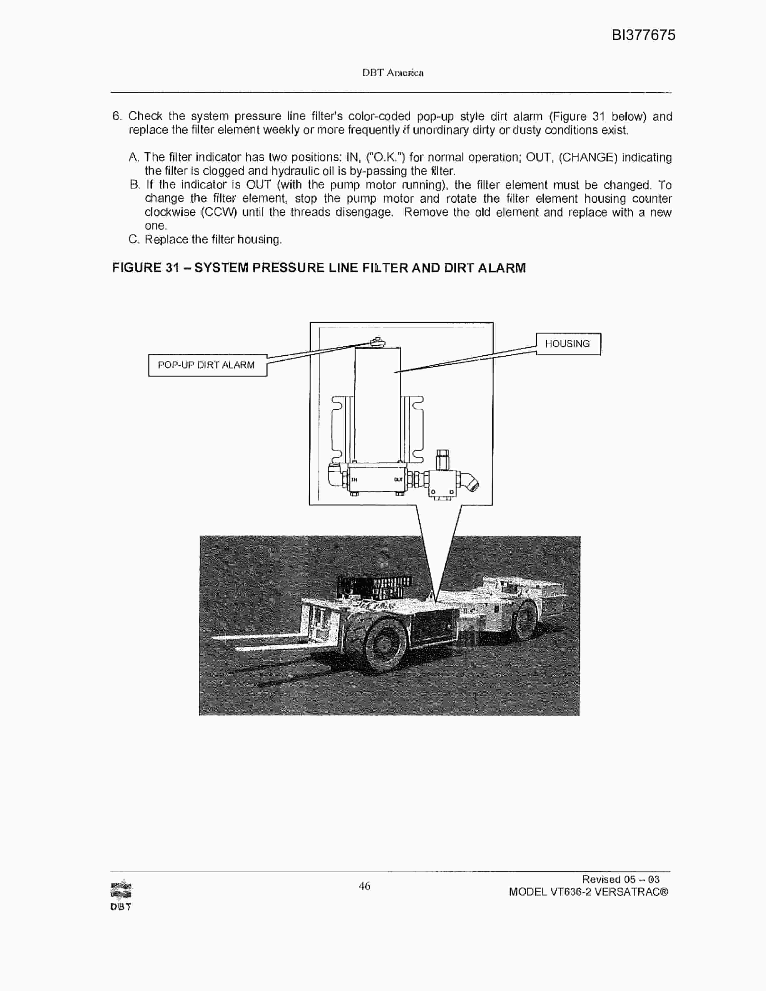 Bucyrus 636 Versatrac Parts Catalog BI377675-3