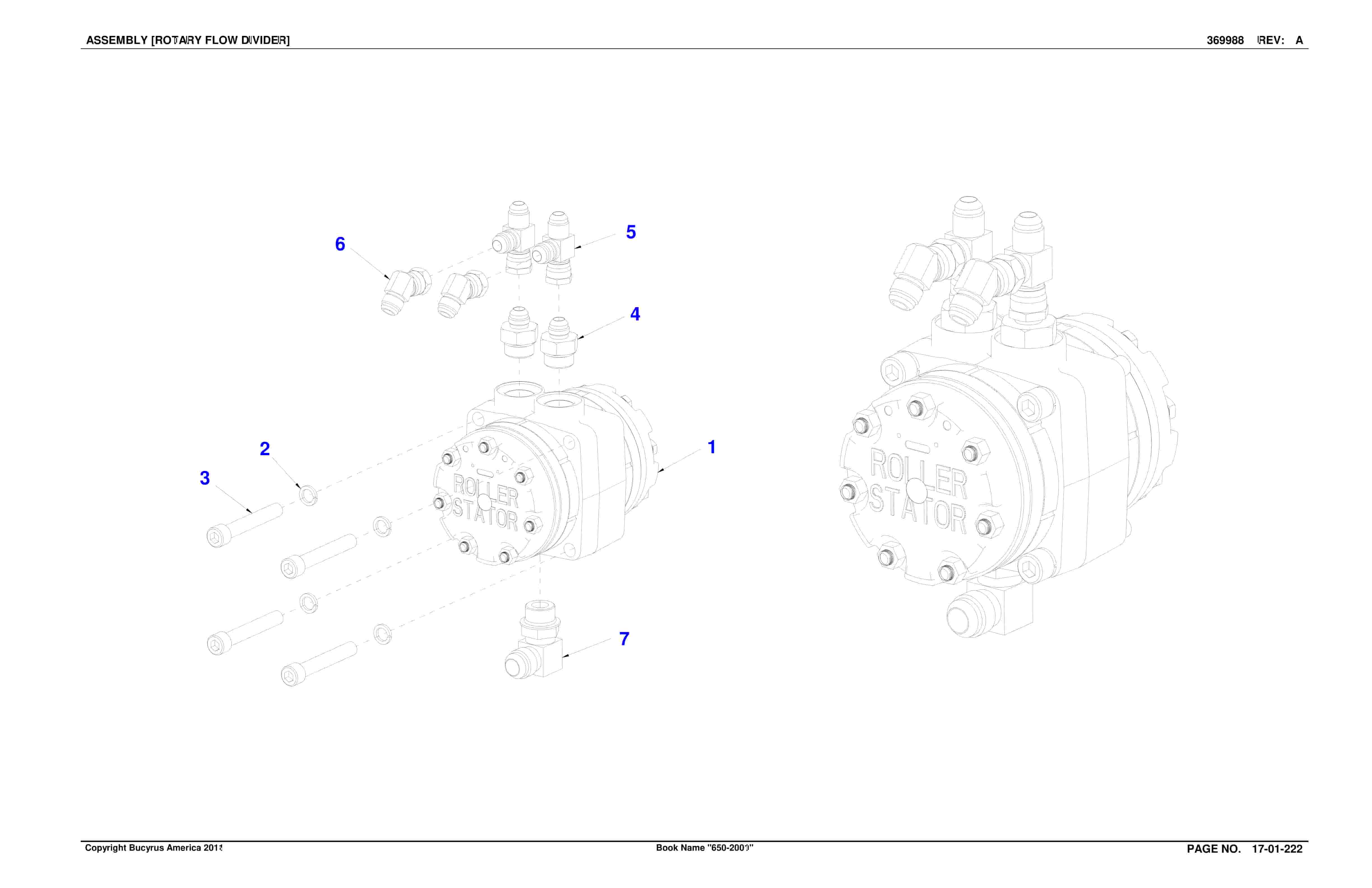 Bucyrus 650-2001 Sugar Camp Energy LLC Spare Parts List BI016972-3