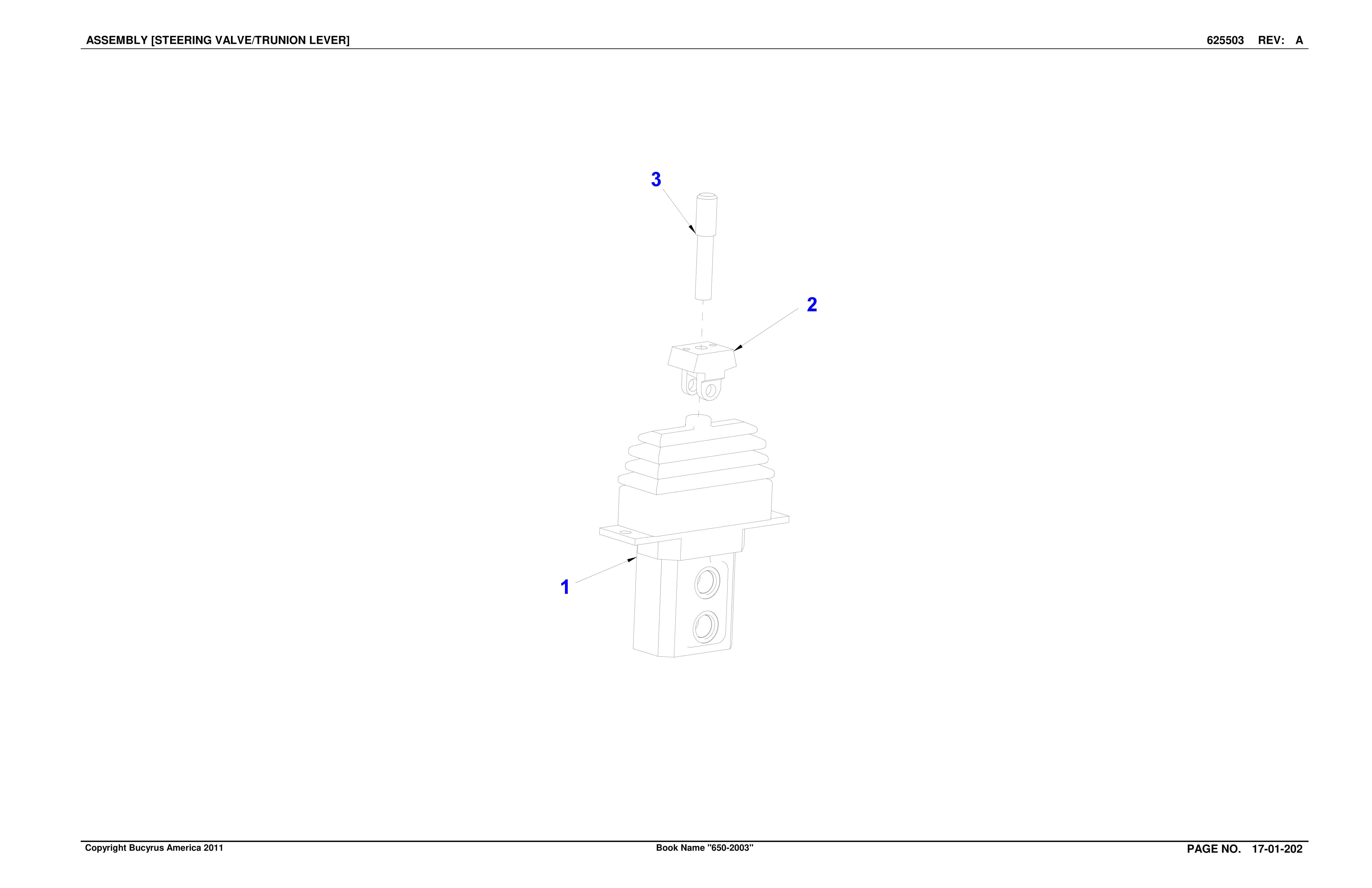 Bucyrus 650-2003 Consolidation Coal Company Spare Parts List BI016974-2