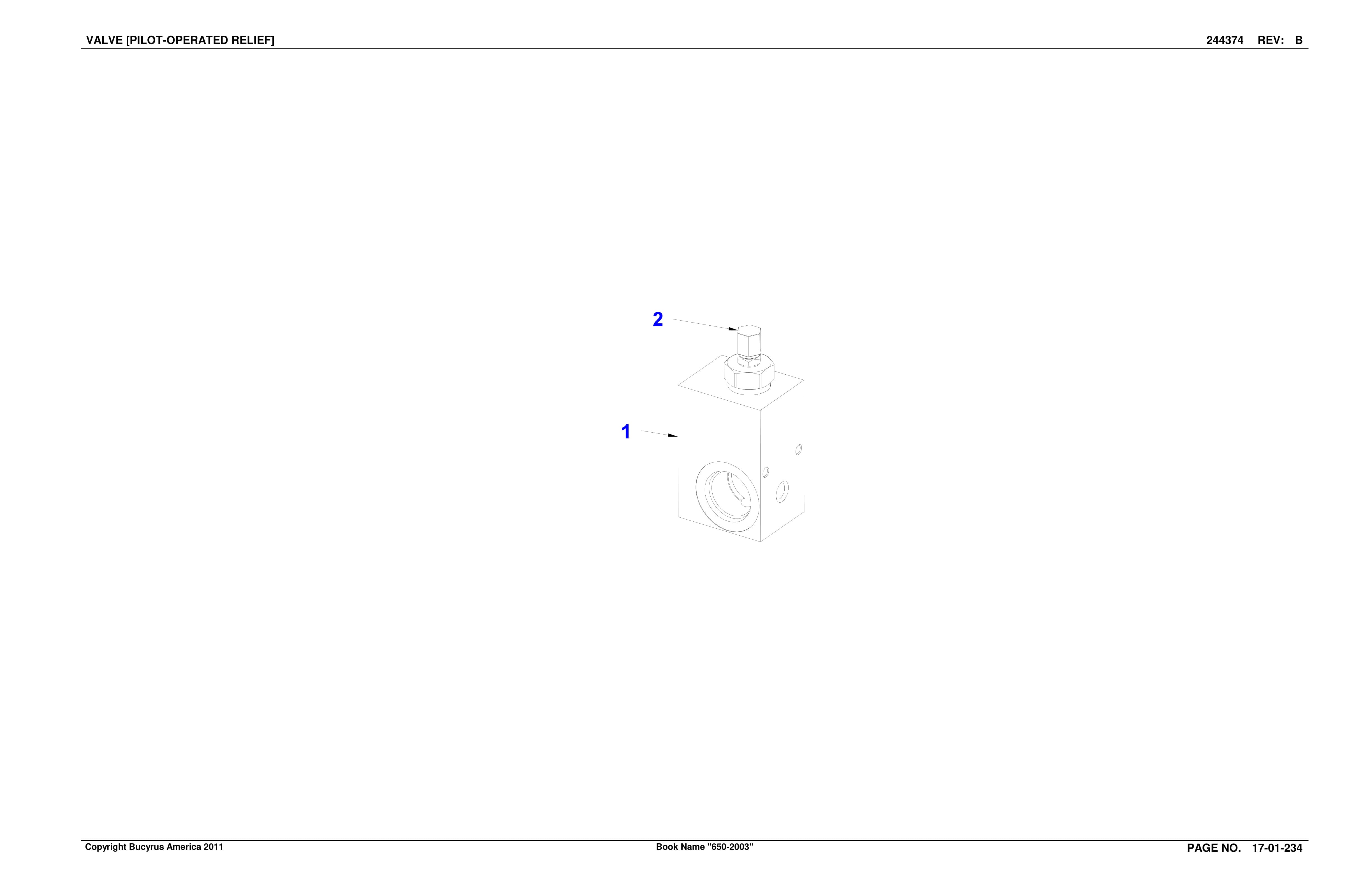 Bucyrus 650-2003 Consolidation Coal Company Spare Parts List BI016974-3