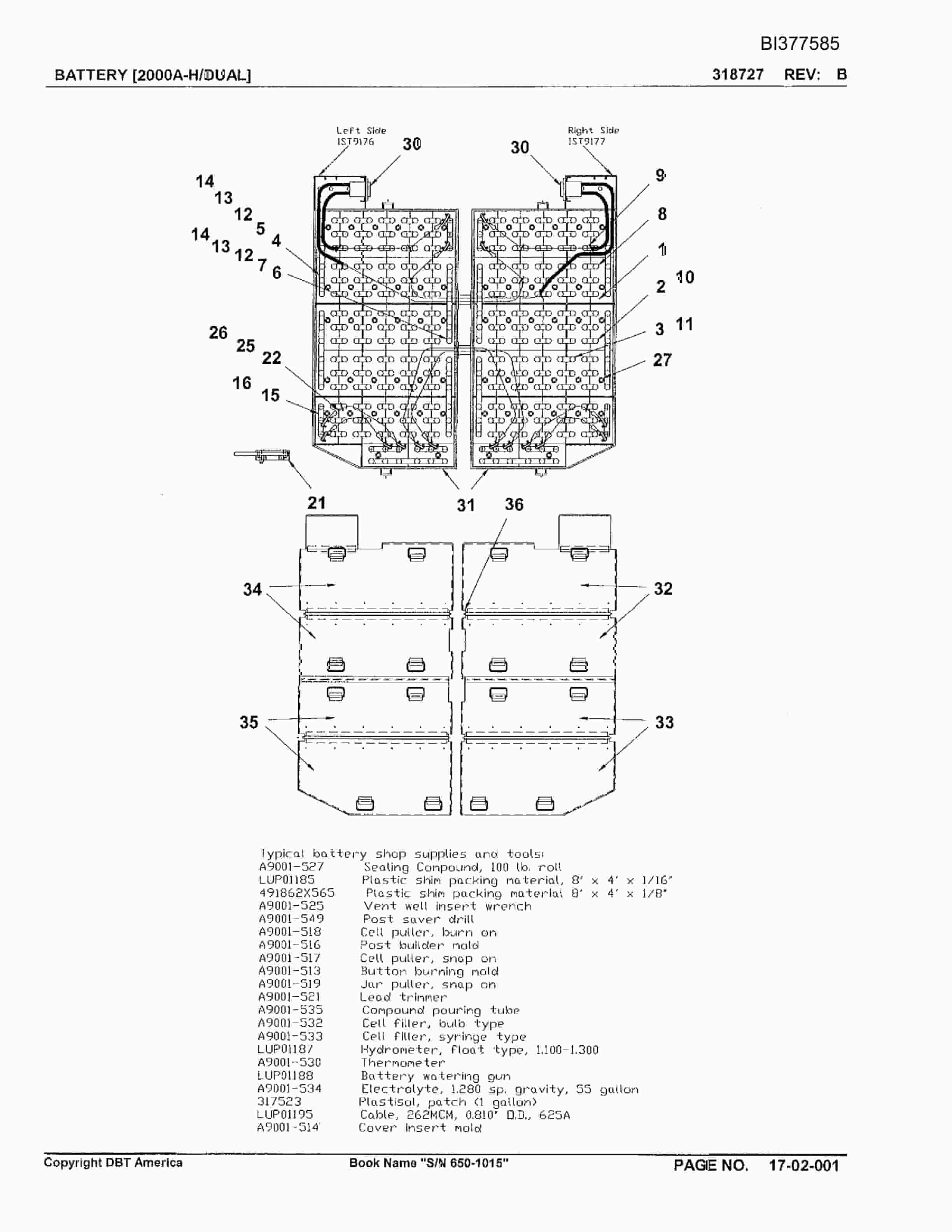 Bucyrus 650 Versatrac Parts Catalog BI377585-2