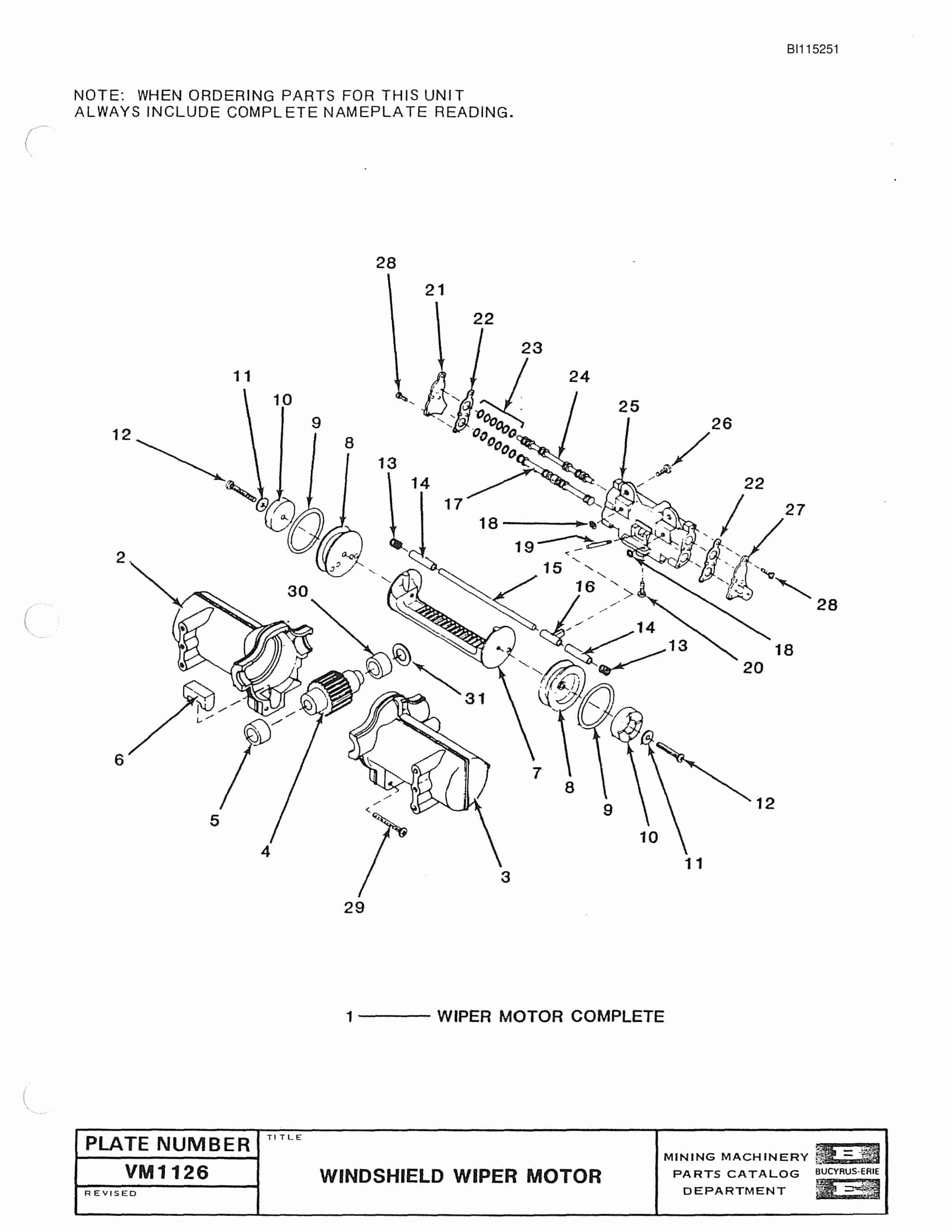 Bucyrus 680W Walking Dragline Parts Catalog BI115251-4