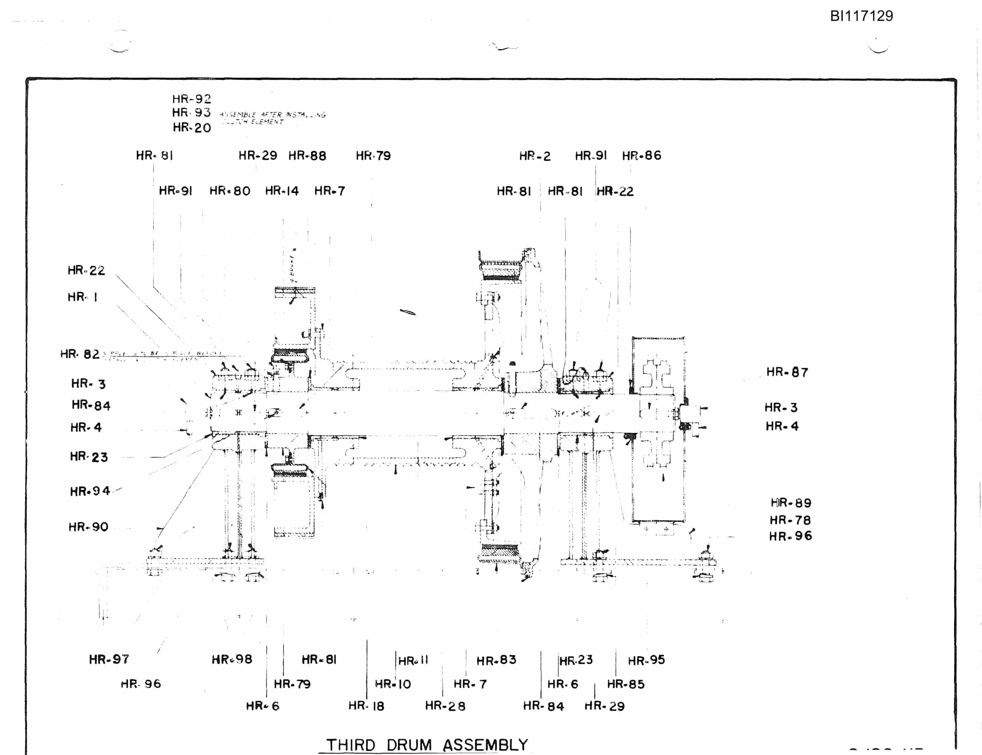Bucyrus 7-W Dragline Parts Catalog BI117129-3