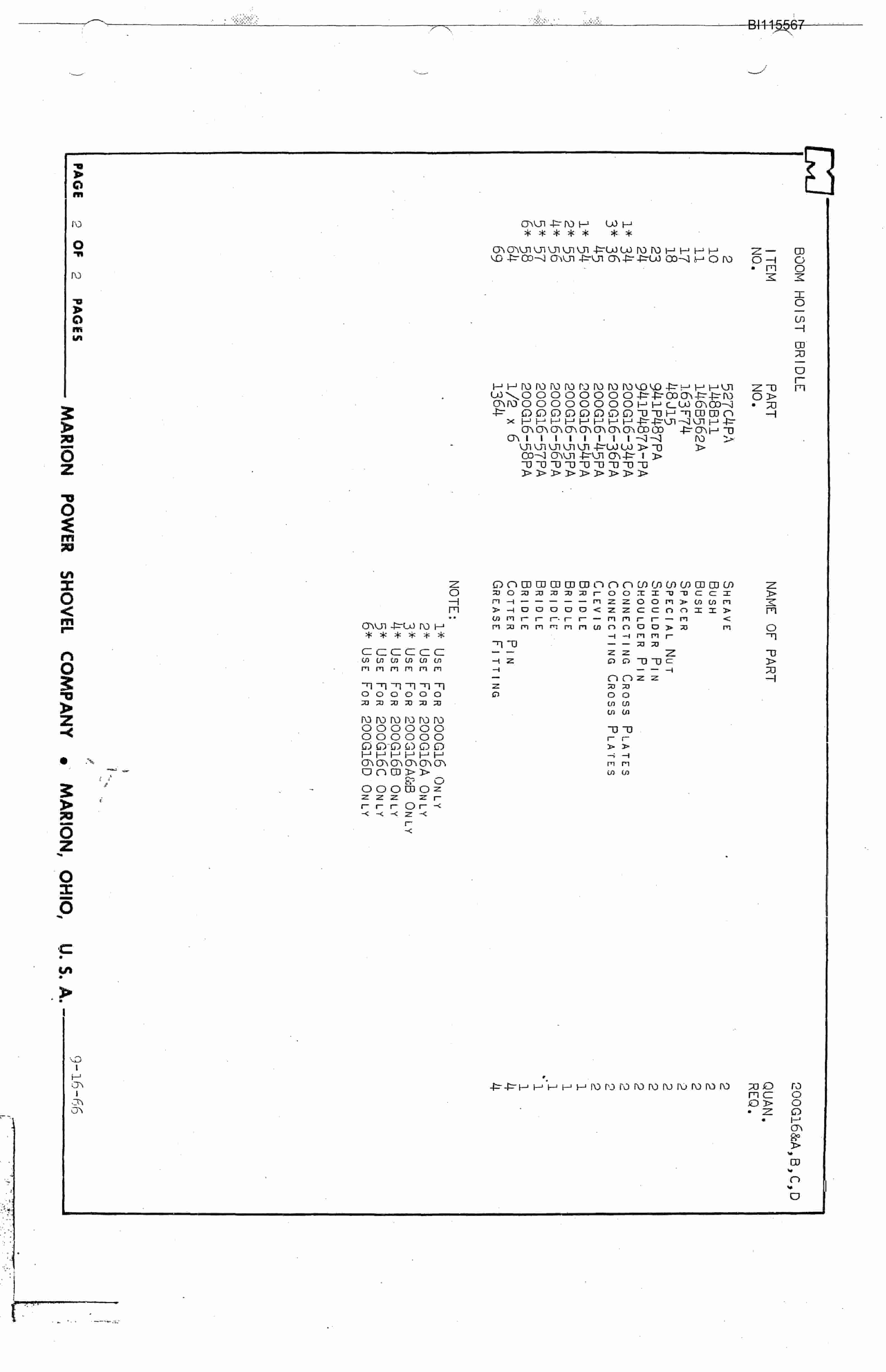 Bucyrus 7400 Technical Manual BI115567-5
