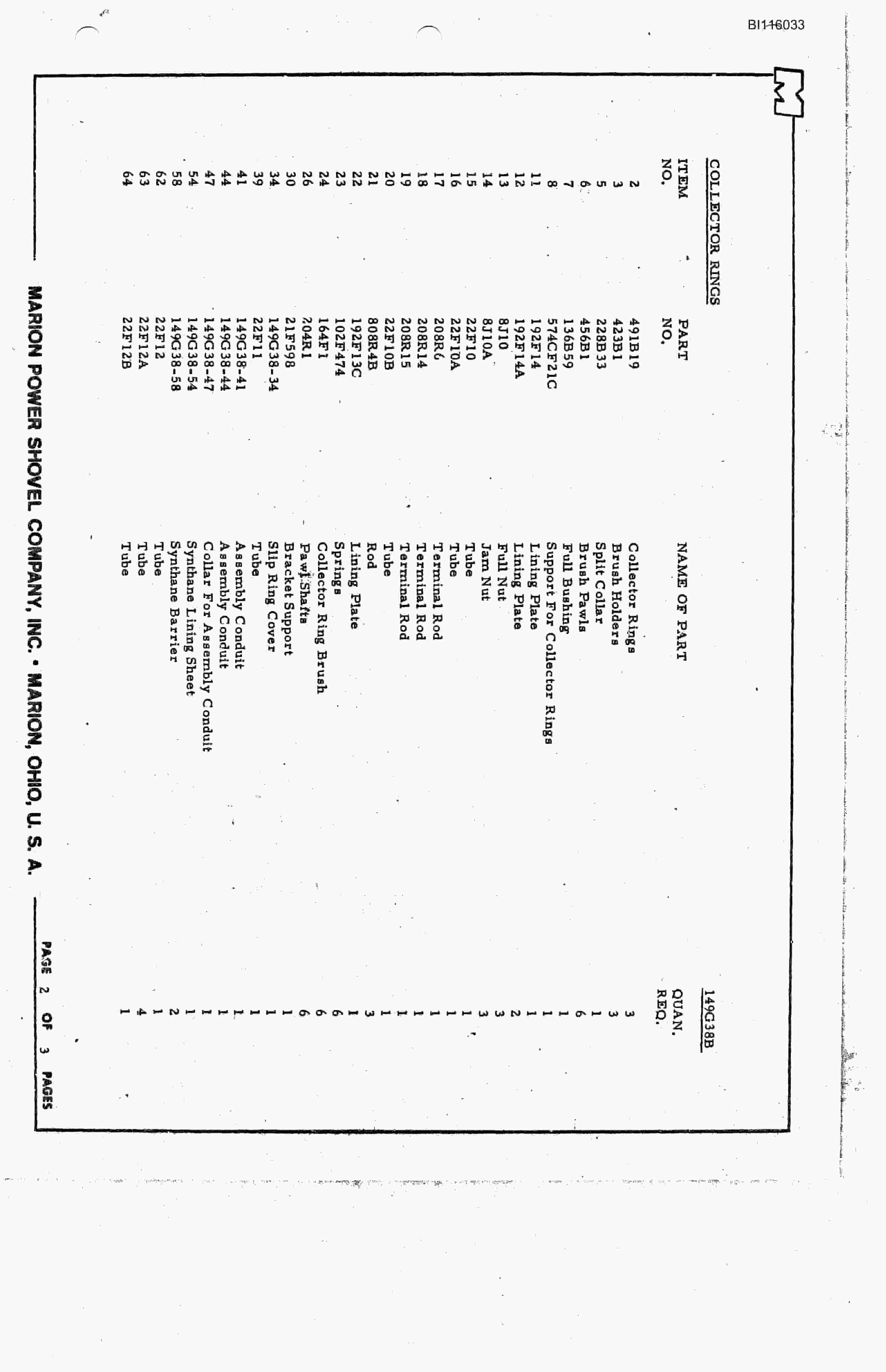 Bucyrus 7400 Technical Manual BI116033-4