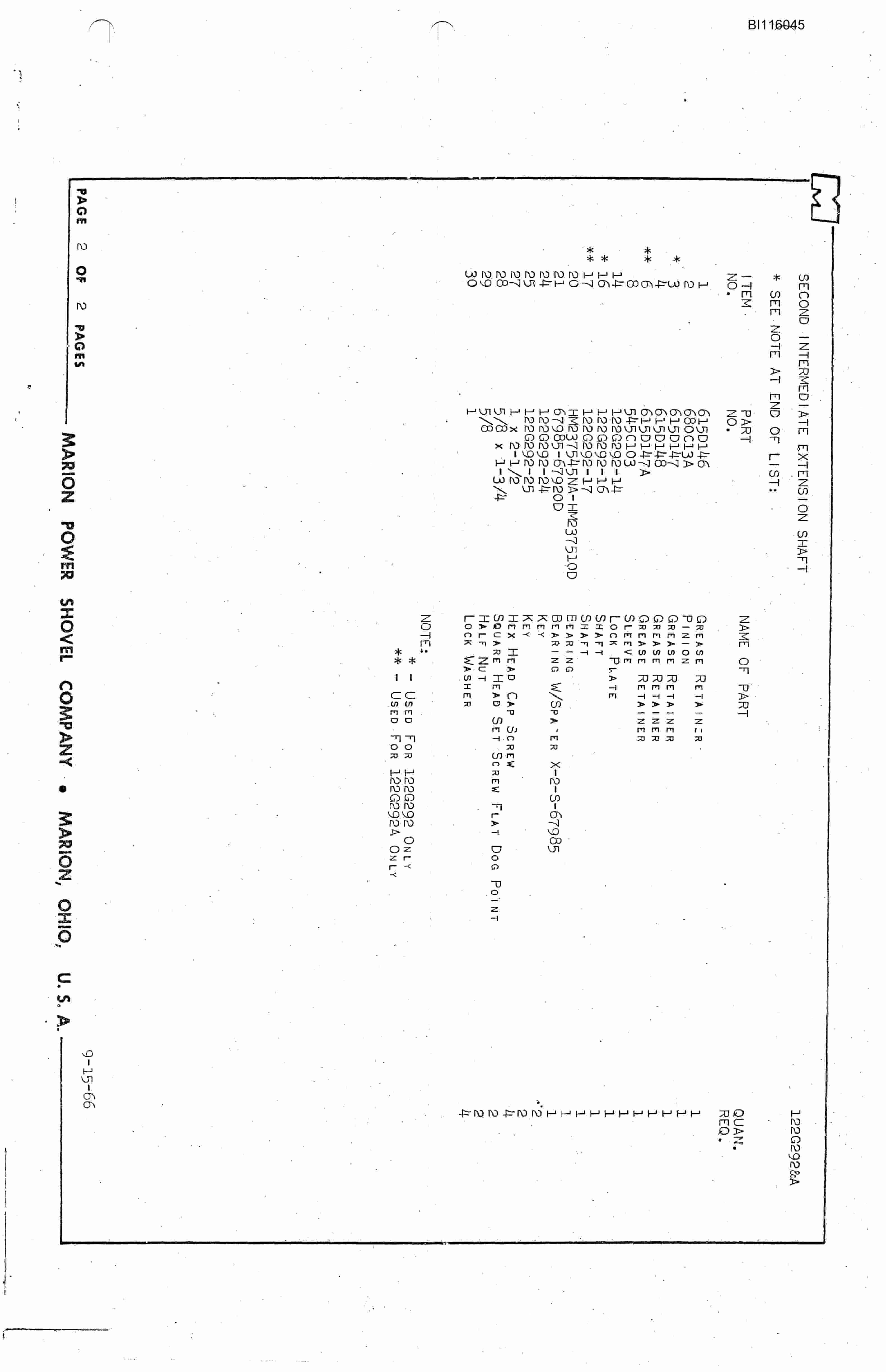 Bucyrus 7400 Technical Manual BI116045-2