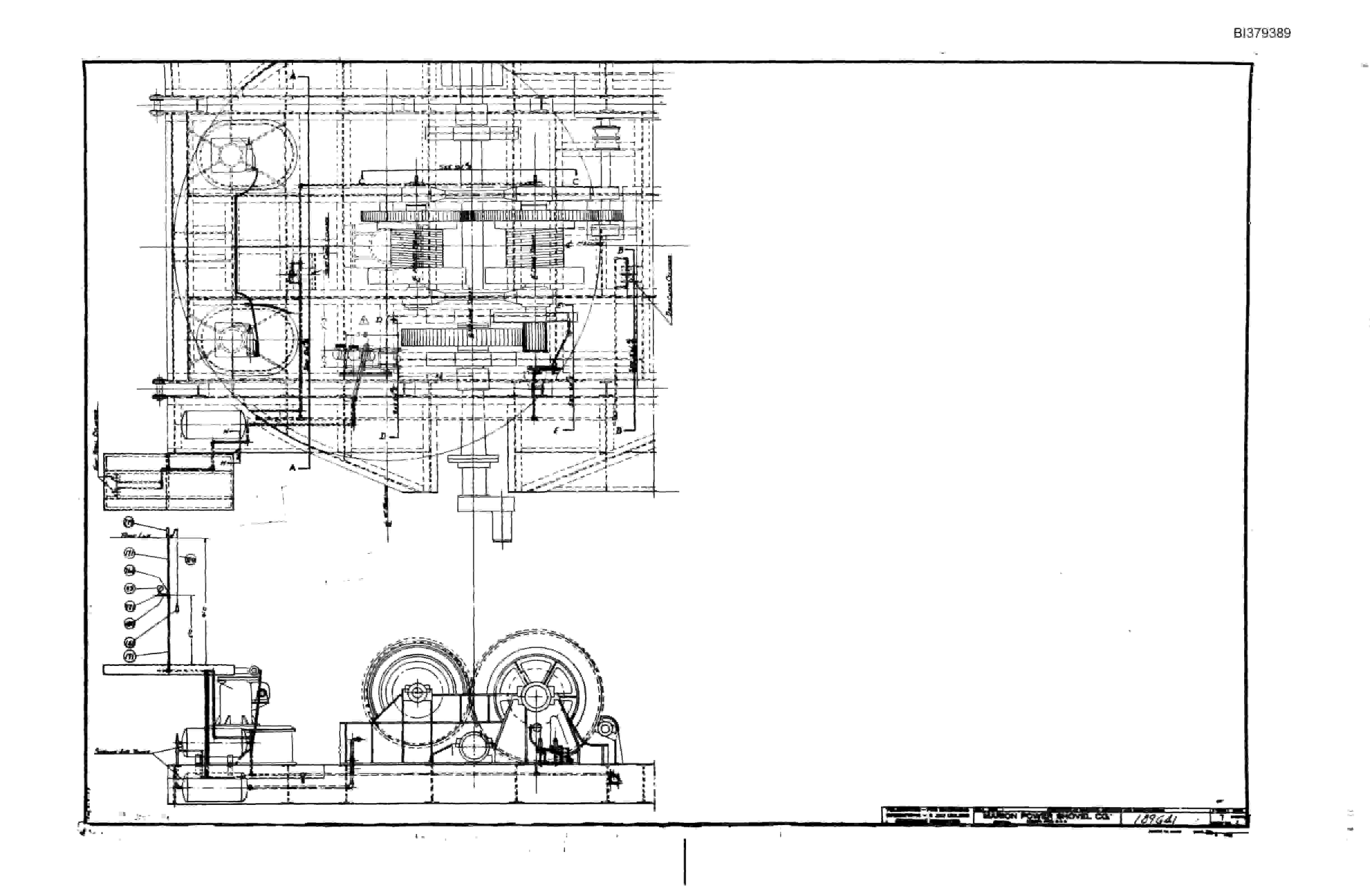 Bucyrus 7400 Walking Dragline Parts Book BI379389-5