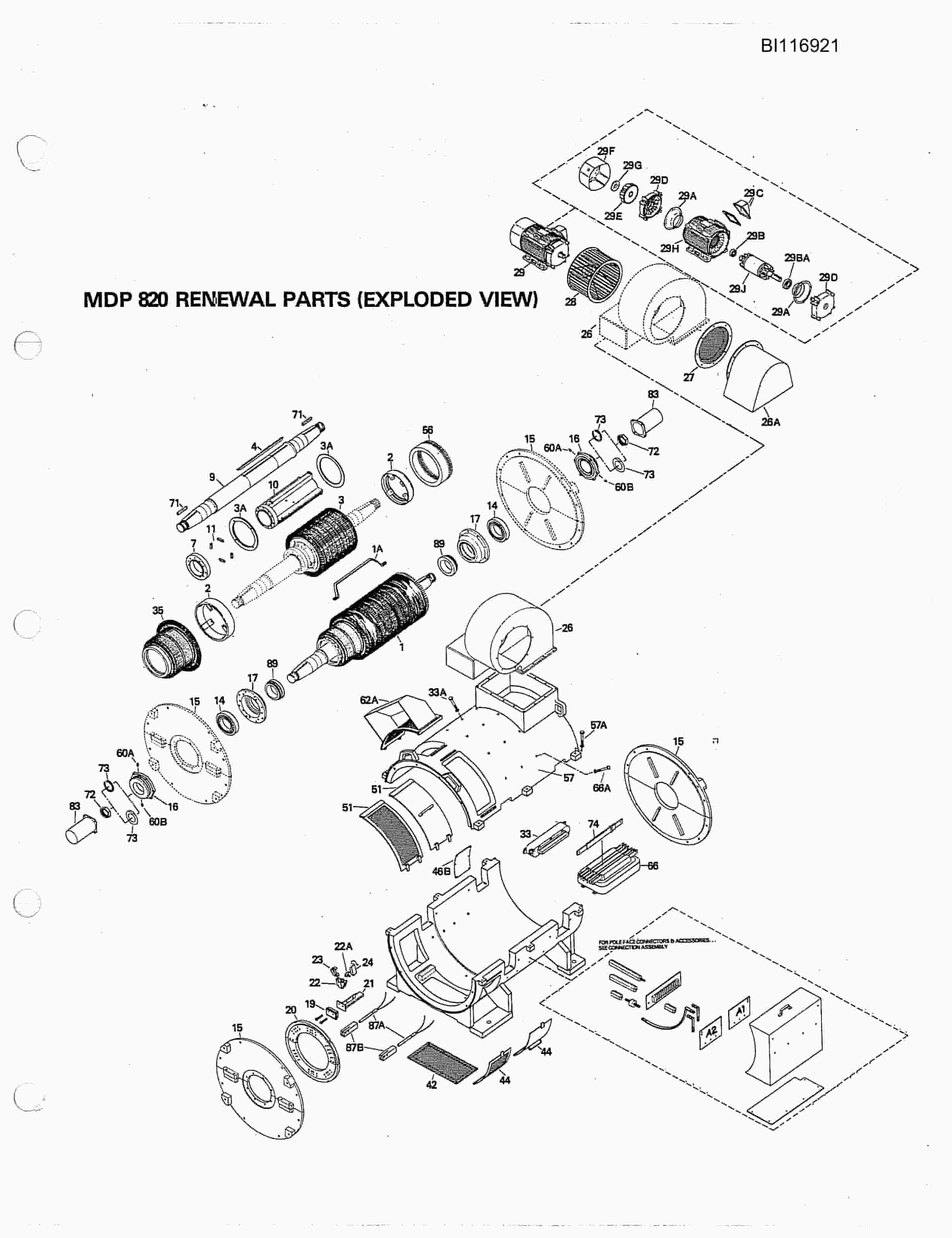 Bucyrus 7450 Walking Dragline Parts Catalog BI116921-3