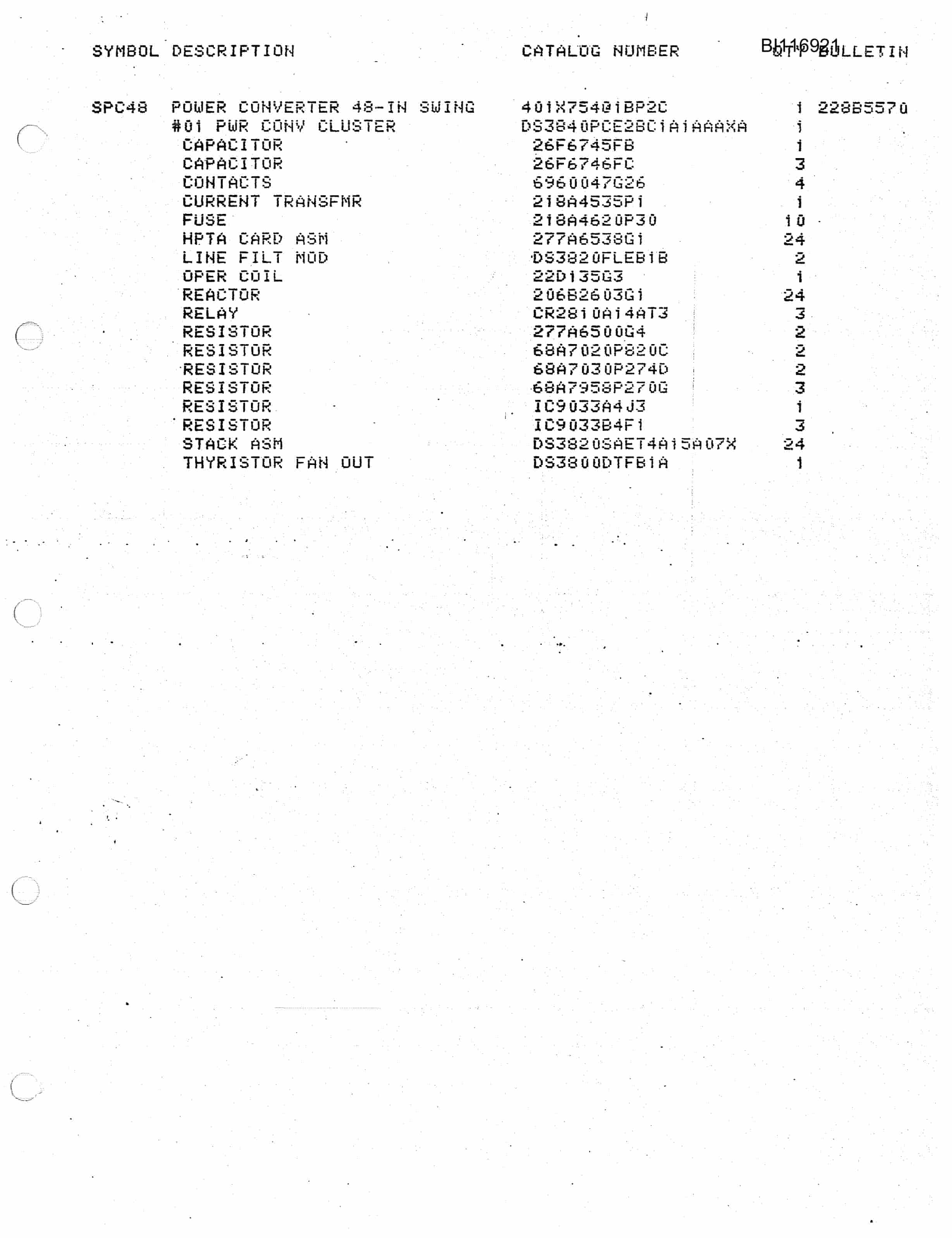 Bucyrus 7450 Walking Dragline Parts Catalog BI116921-5