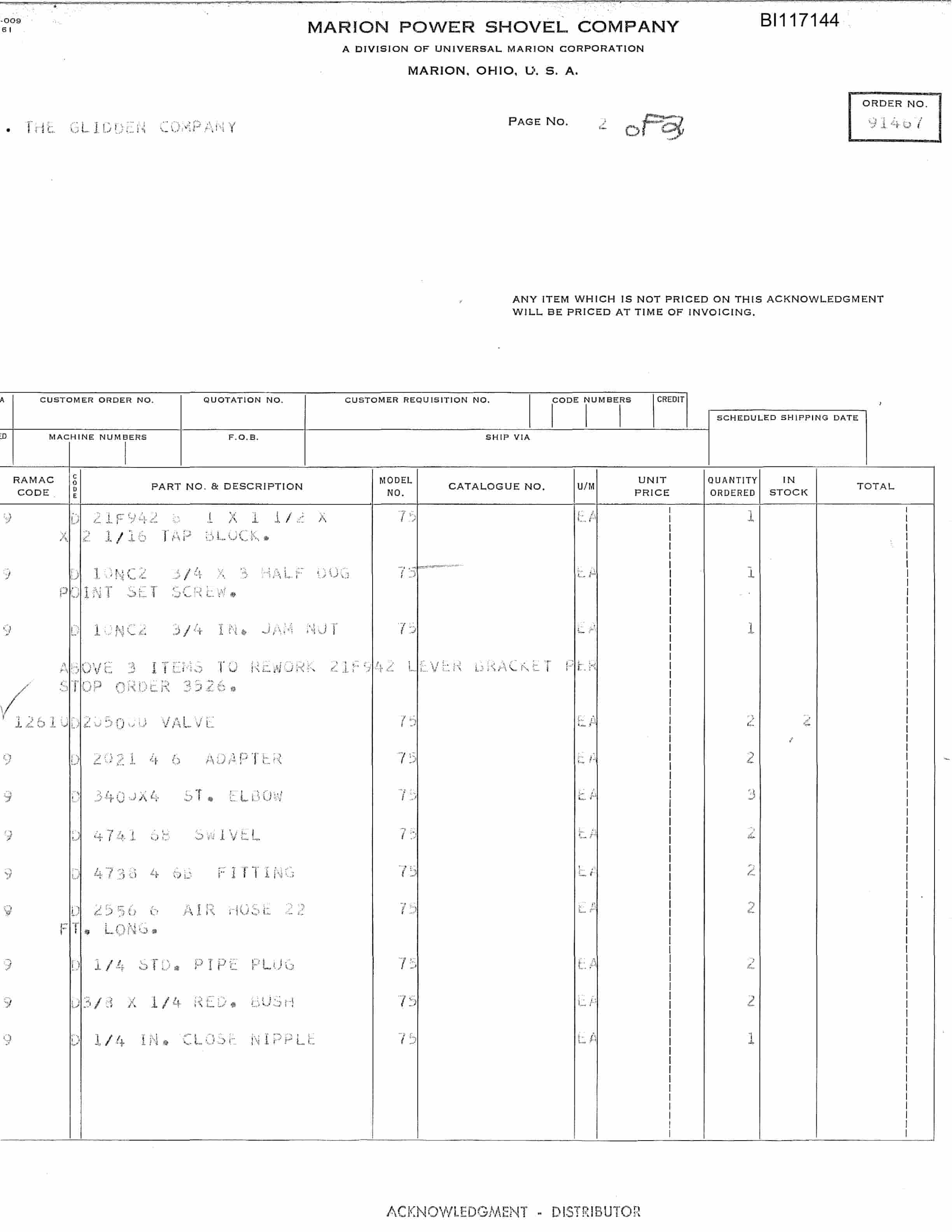 Bucyrus 75-M Dragline Technical Manual BI117144-2