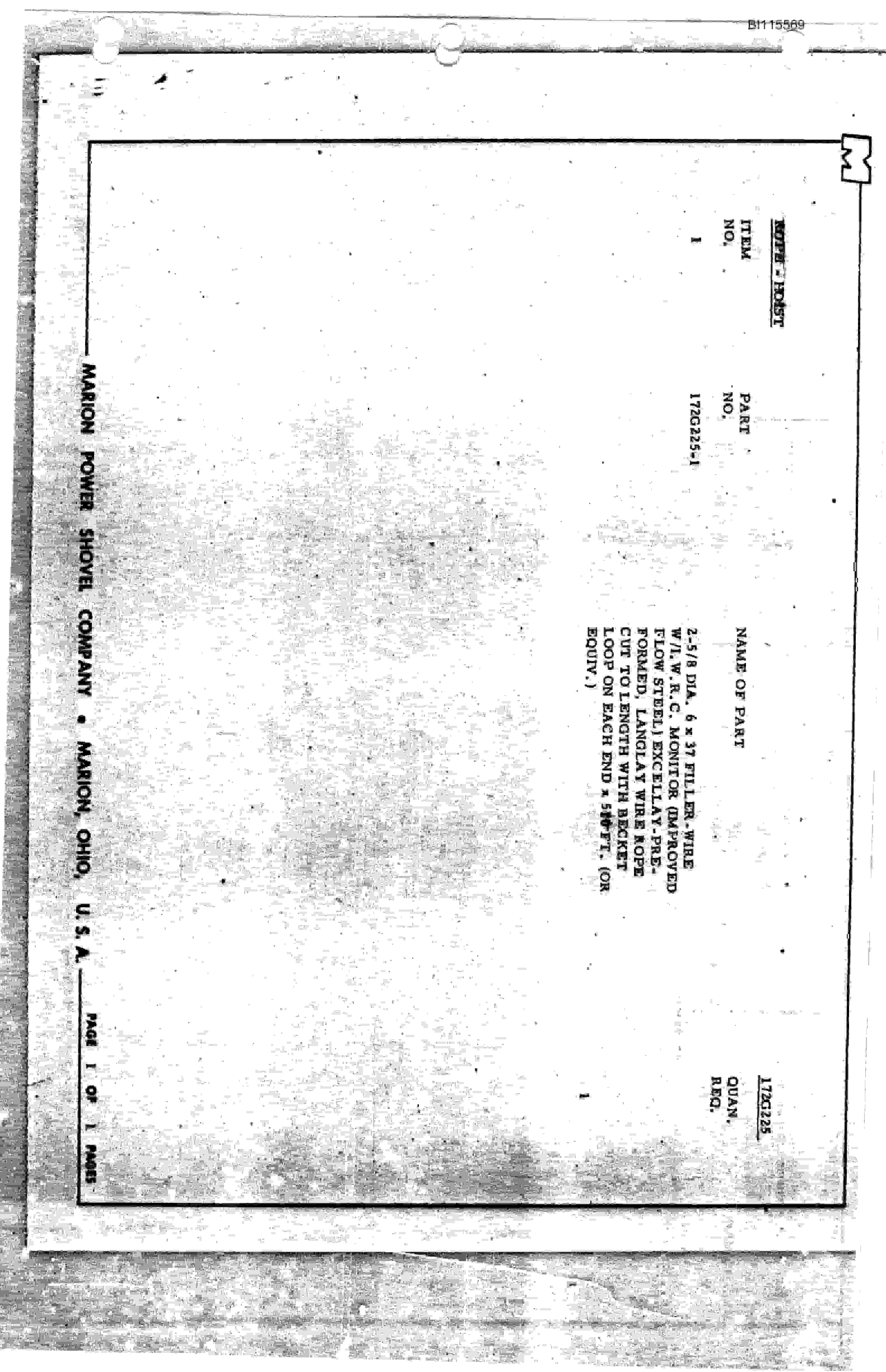 Bucyrus 7500 Technical Manual BI115569-4