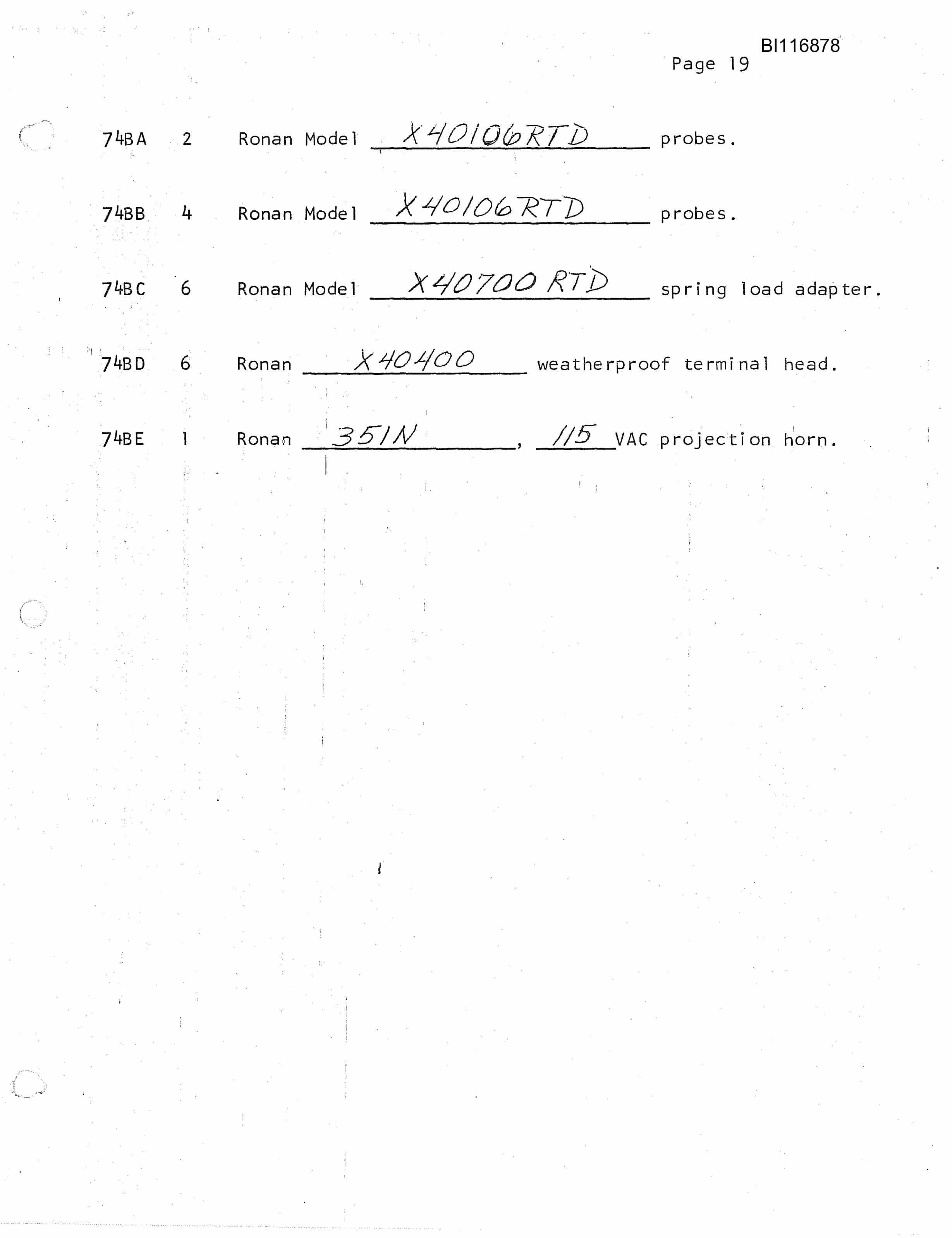 Bucyrus 7500 Walking Dragline Parts Catalog BI116878-4
