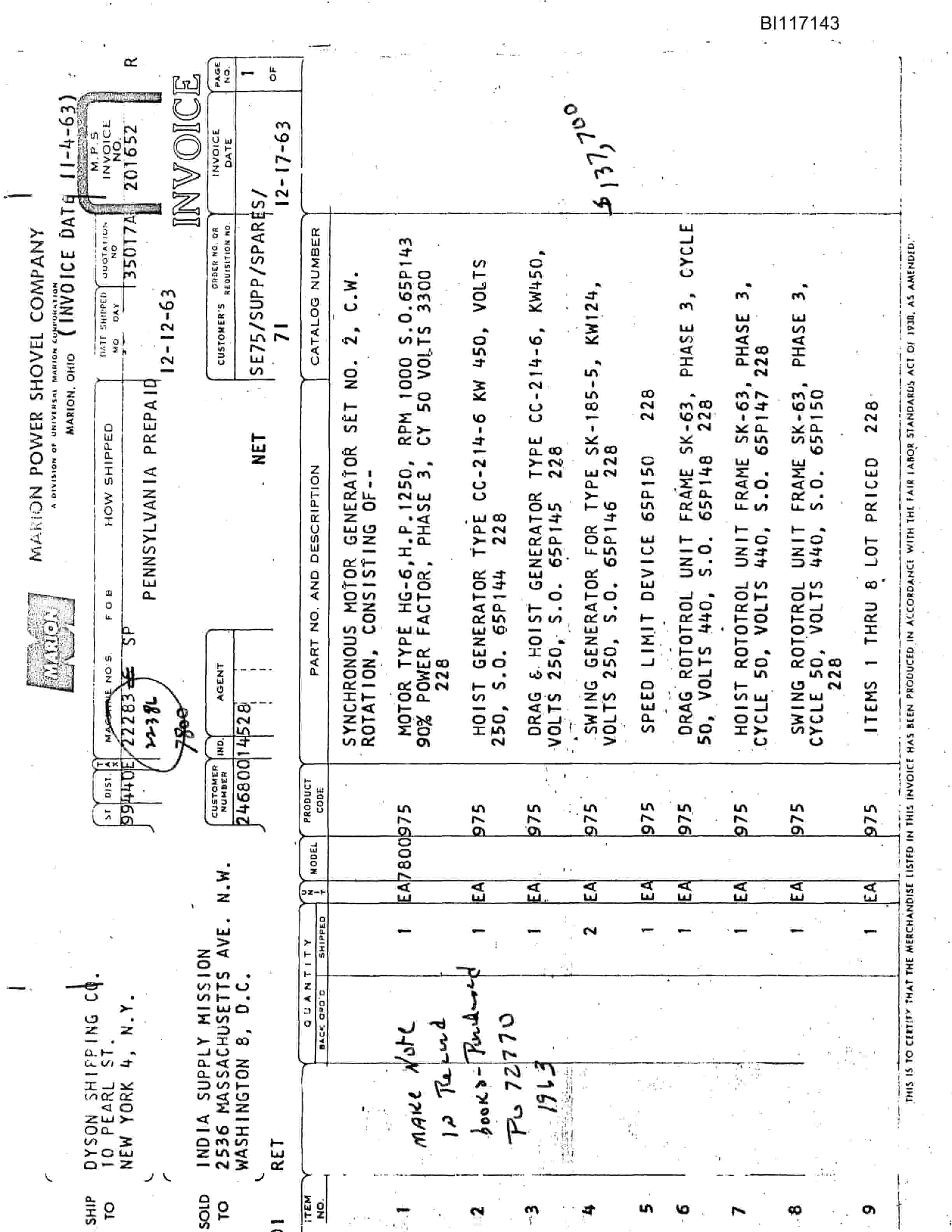 Bucyrus 7800 Dragline Technical Manual BI117143-2