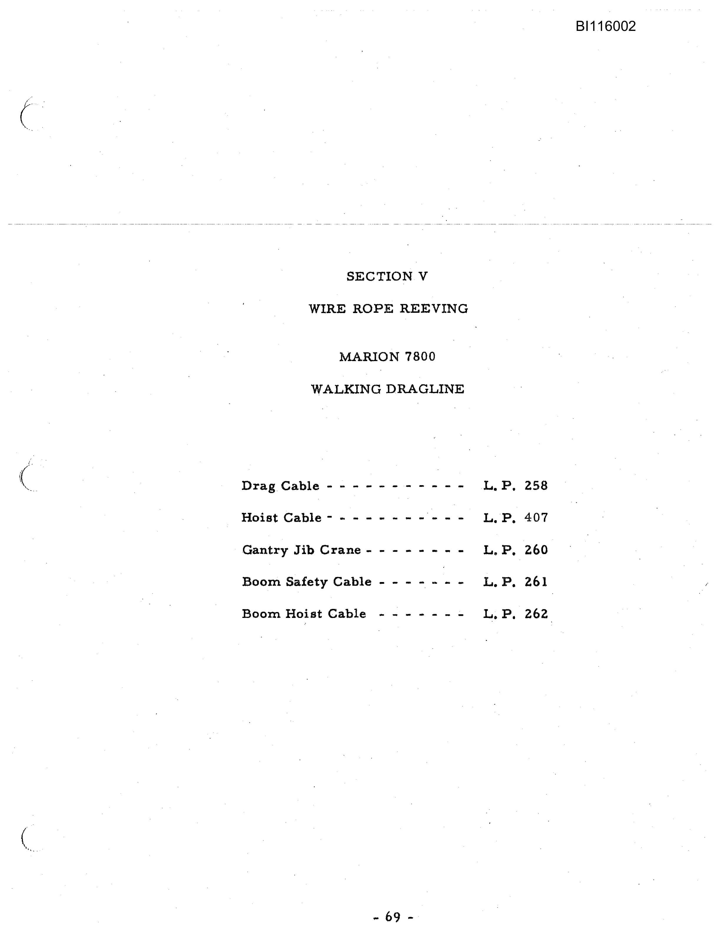 Bucyrus 7800 Walking Dragline Technical Manual BI116002-2