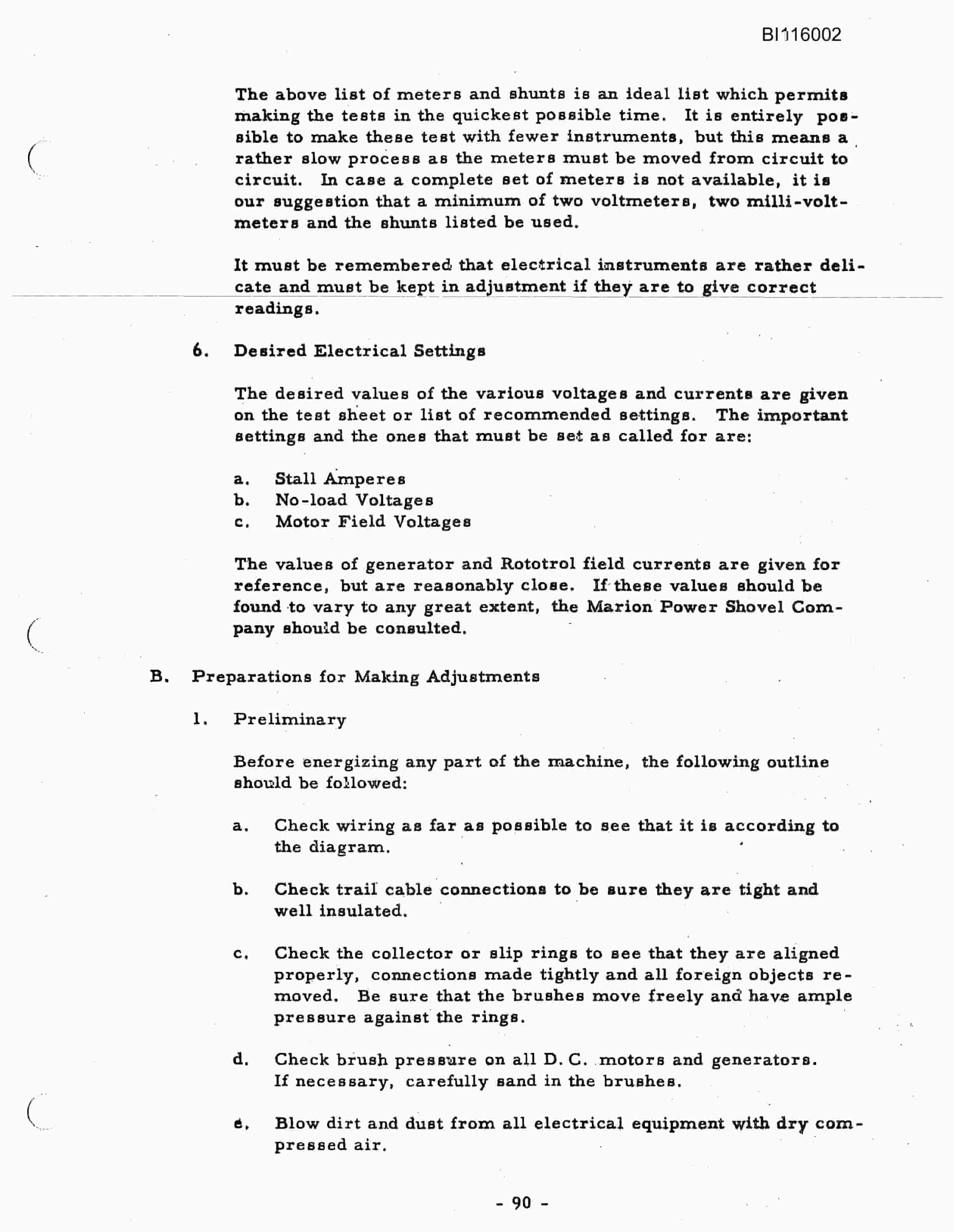 Bucyrus 7800 Walking Dragline Technical Manual BI116002-3