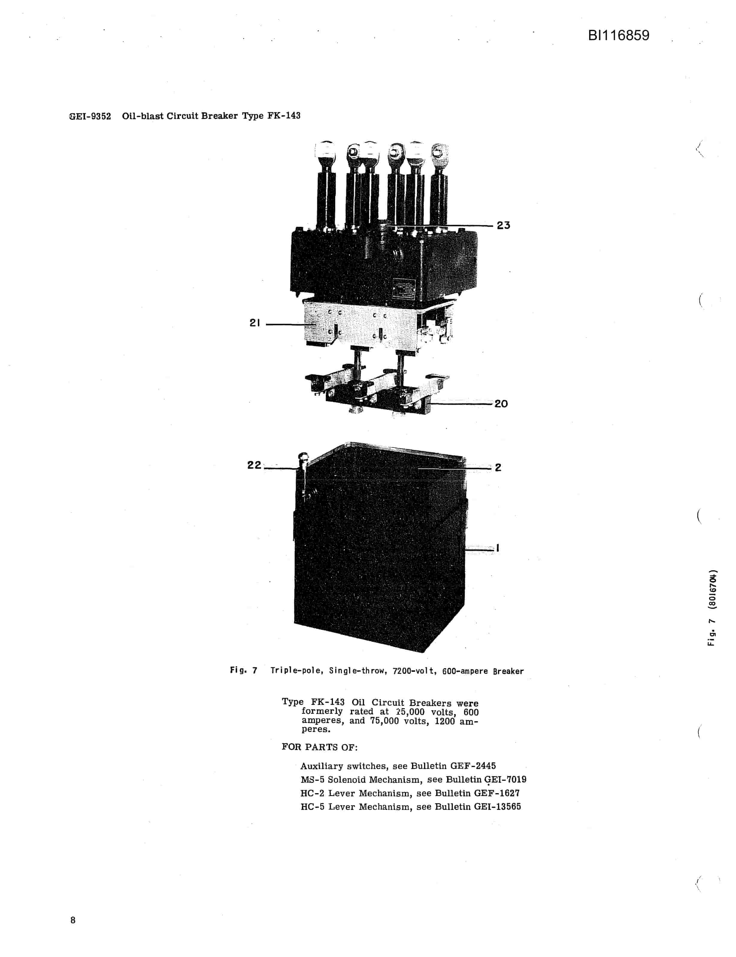 Bucyrus 7820 Dragline Parts Catalog BI116859-4
