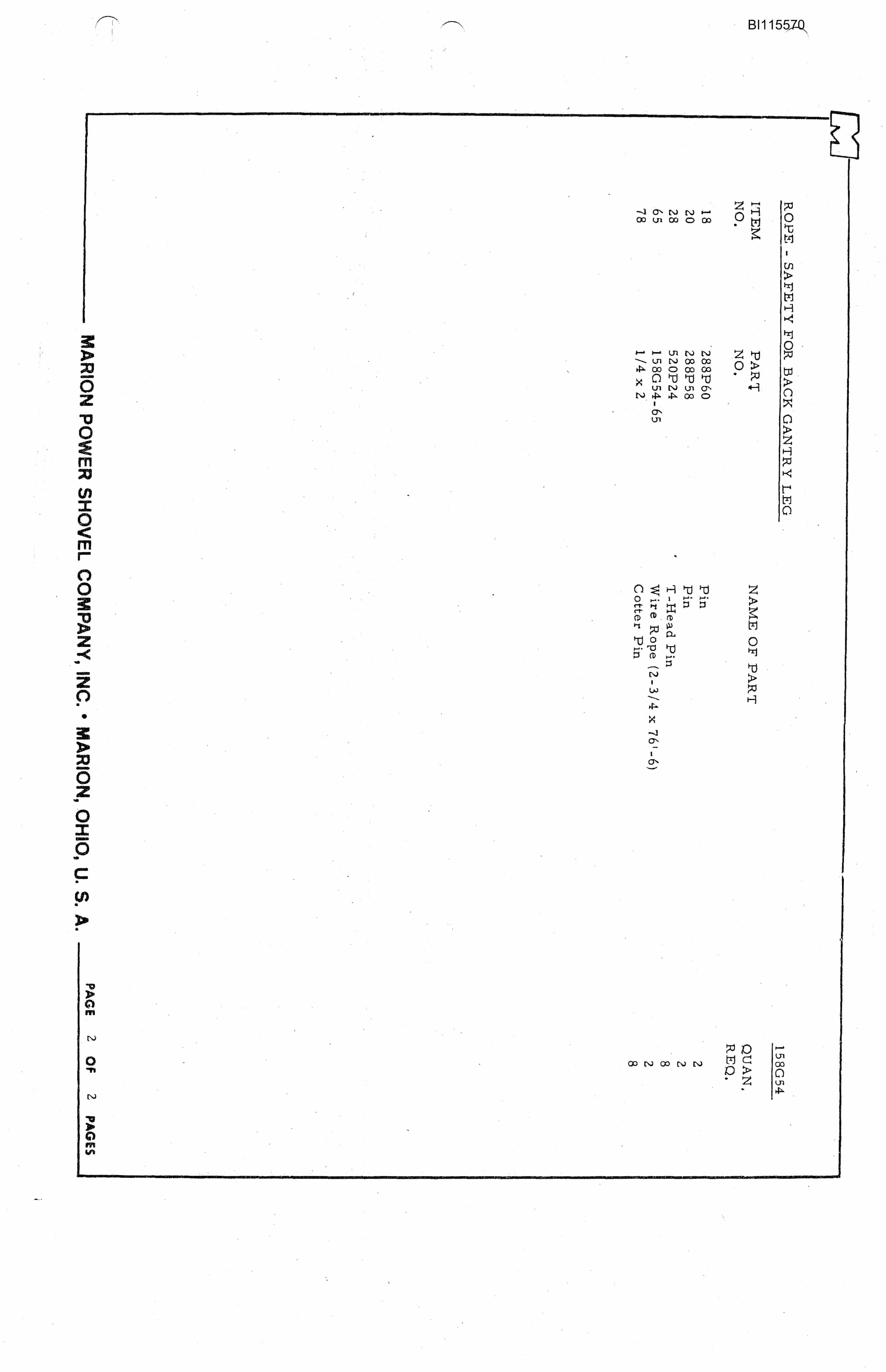 Bucyrus 7820 Technical Manual BI115570-5