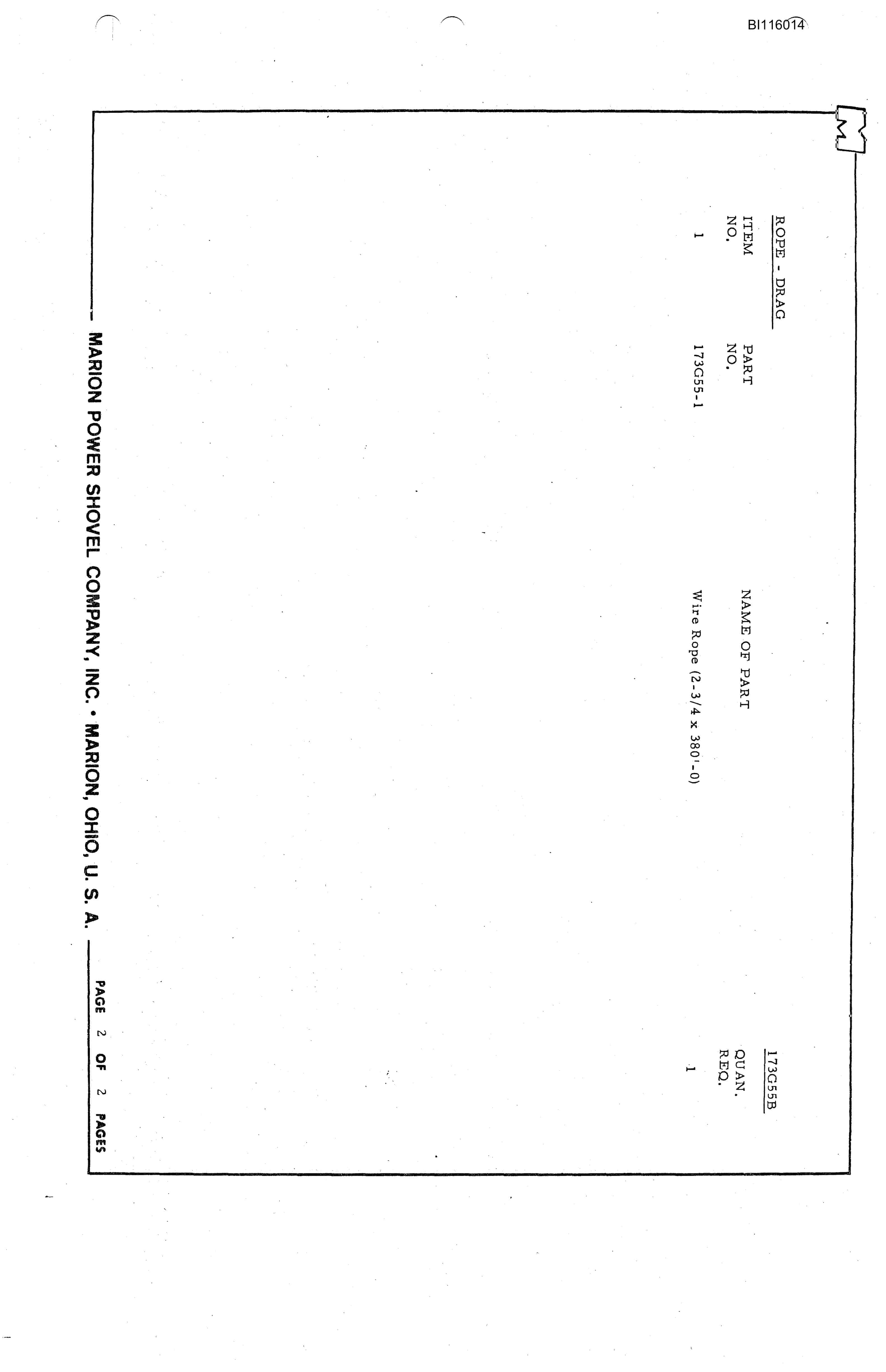 Bucyrus 7820 Technical Manual BI116014-4