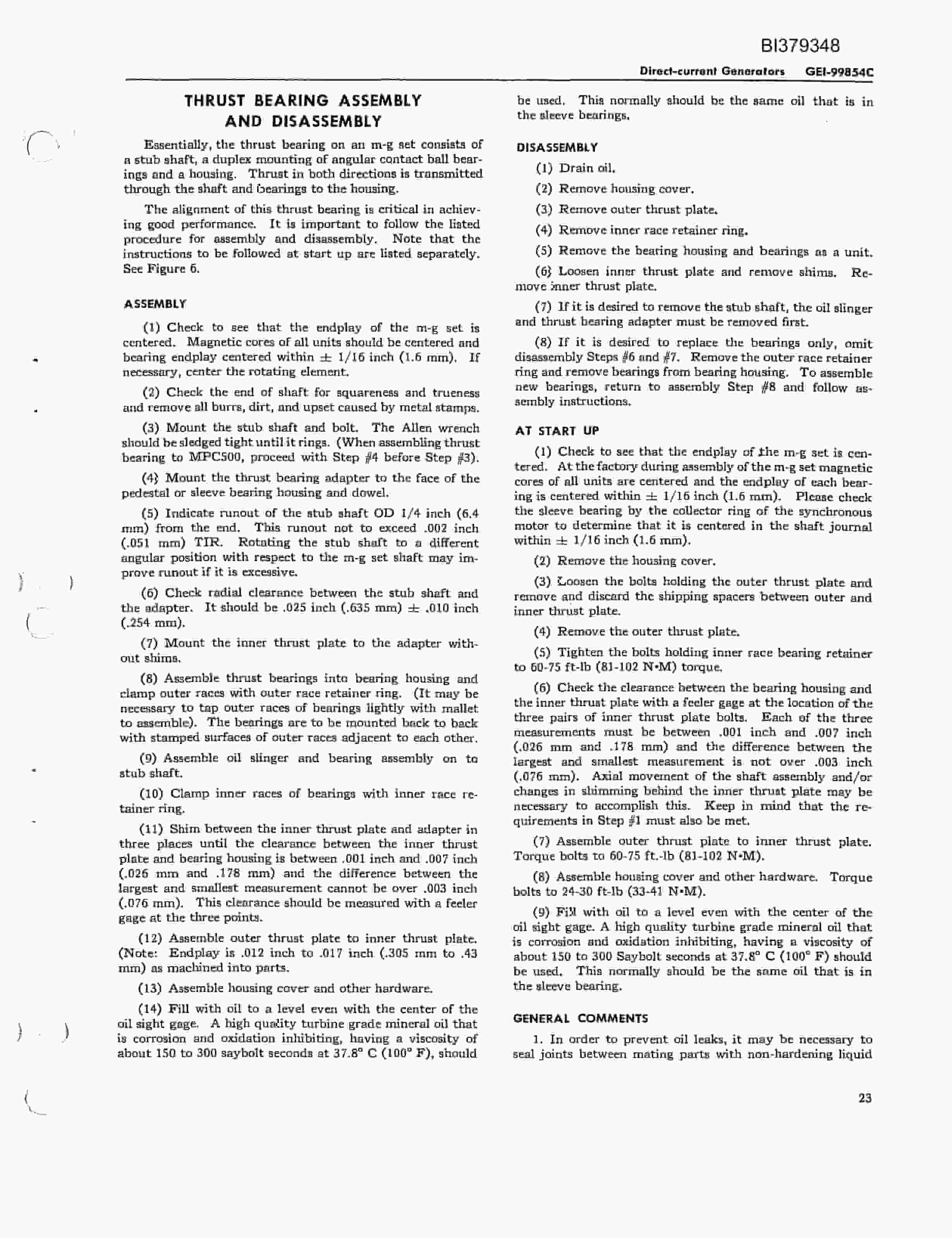 Bucyrus 7820 Walking Dragline Electrical Parts Catalog BI379348-2