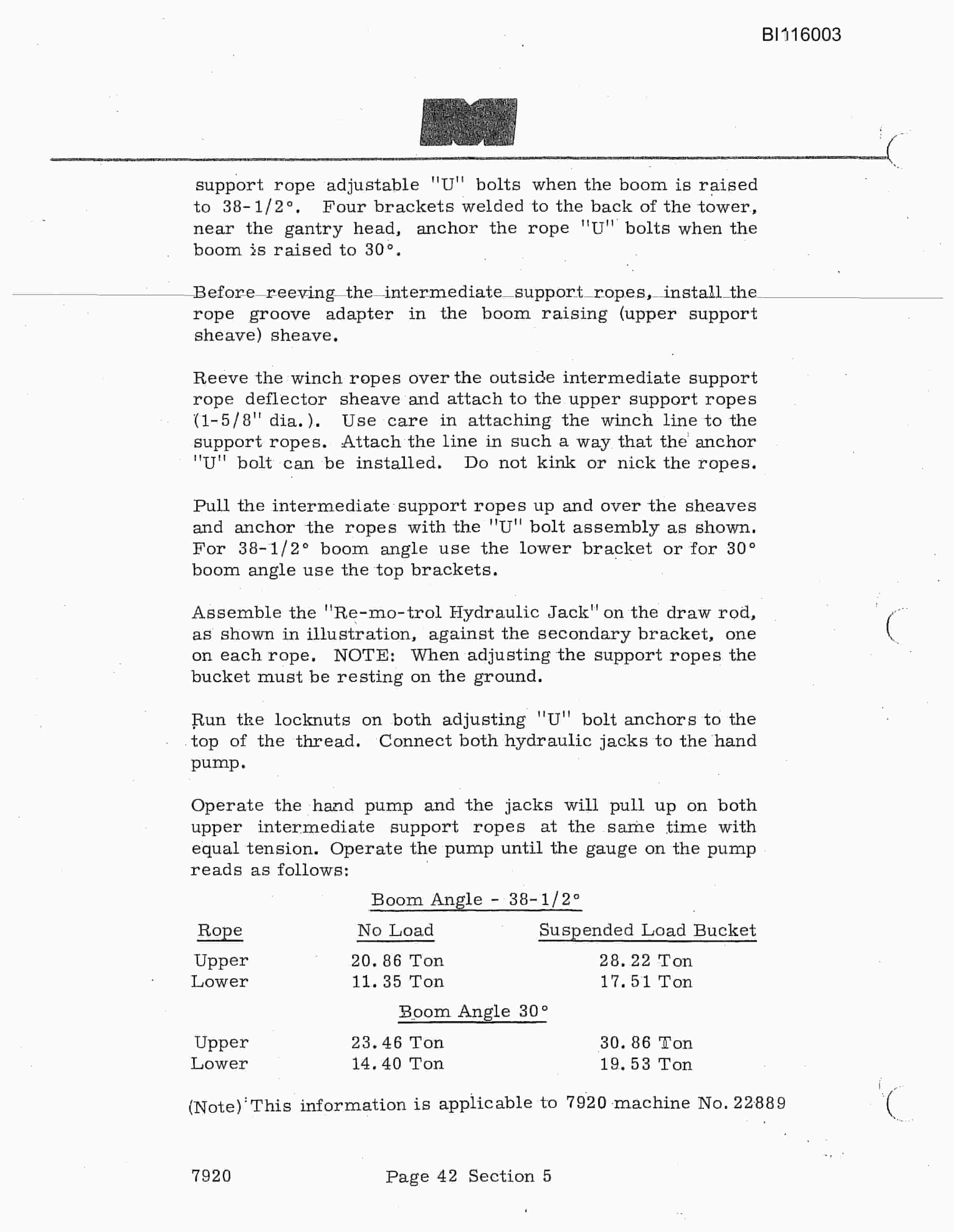 Bucyrus 7900 Walking Dragline Technical Manual BI116003-4