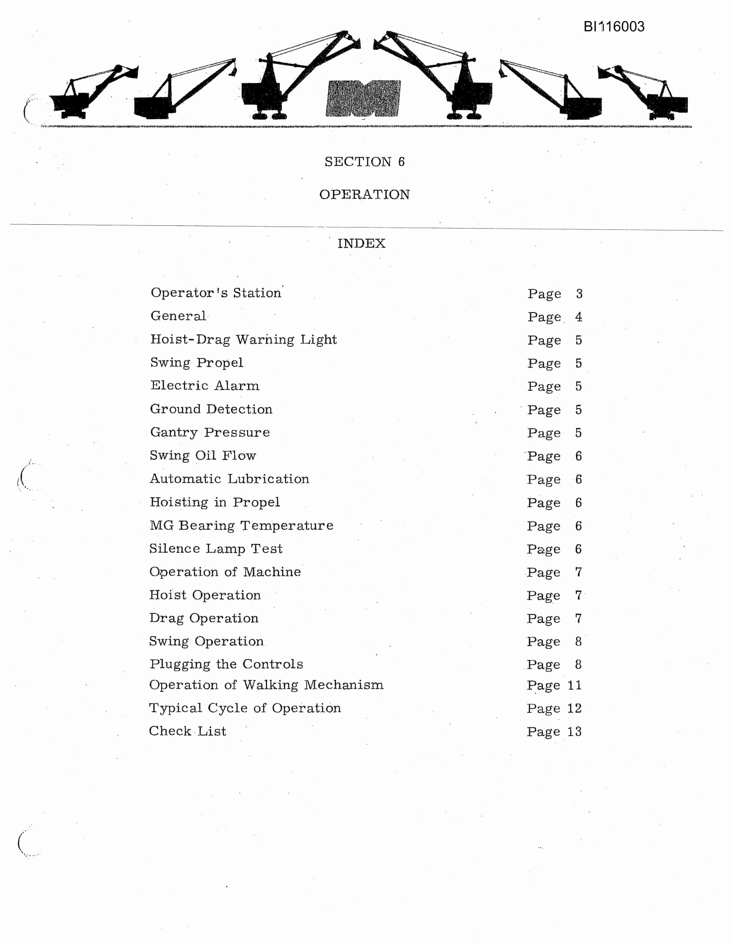 Bucyrus 7900 Walking Dragline Technical Manual BI116003-5