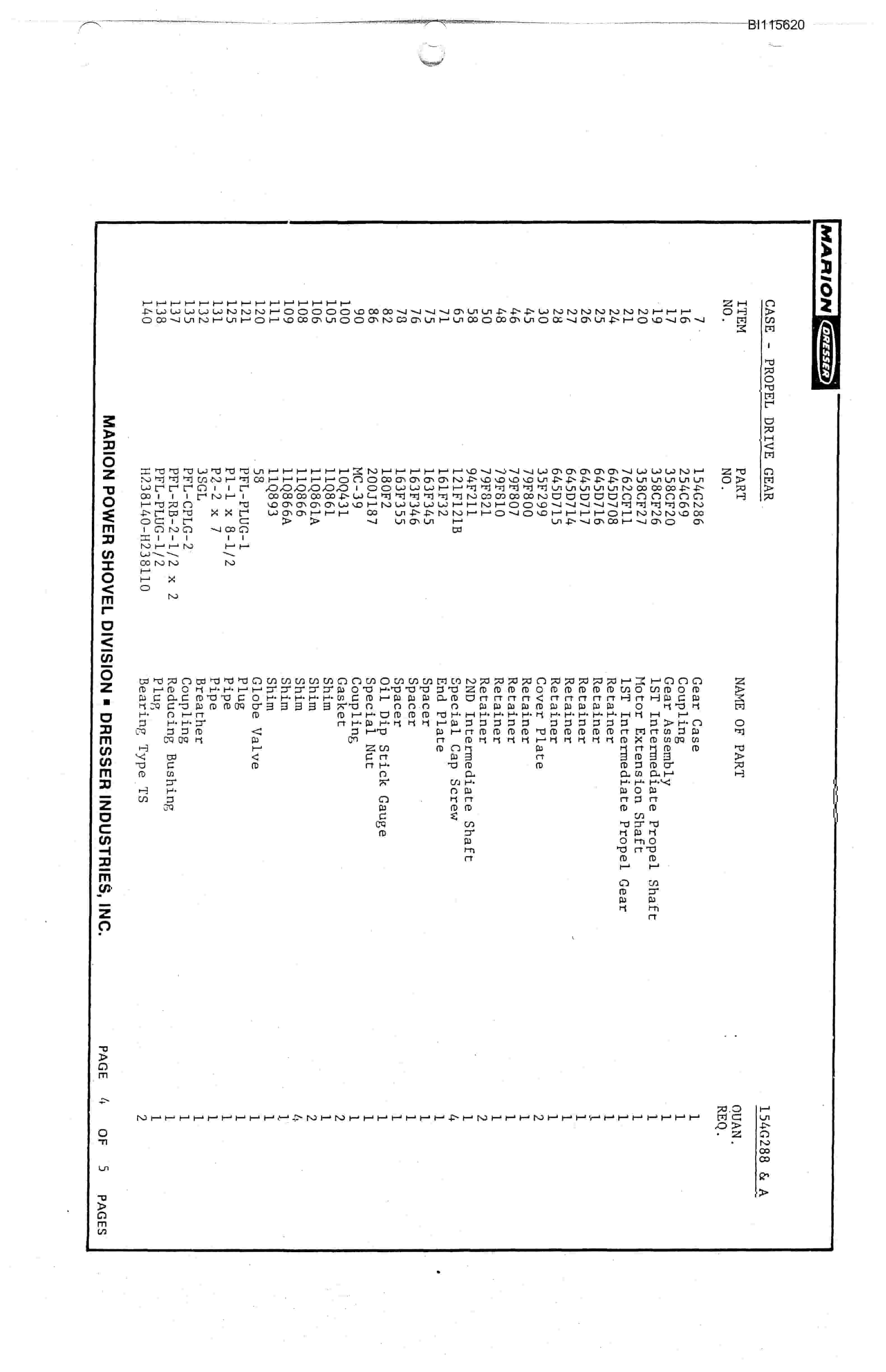 Bucyrus 7920 Technical Manual BI115620-2
