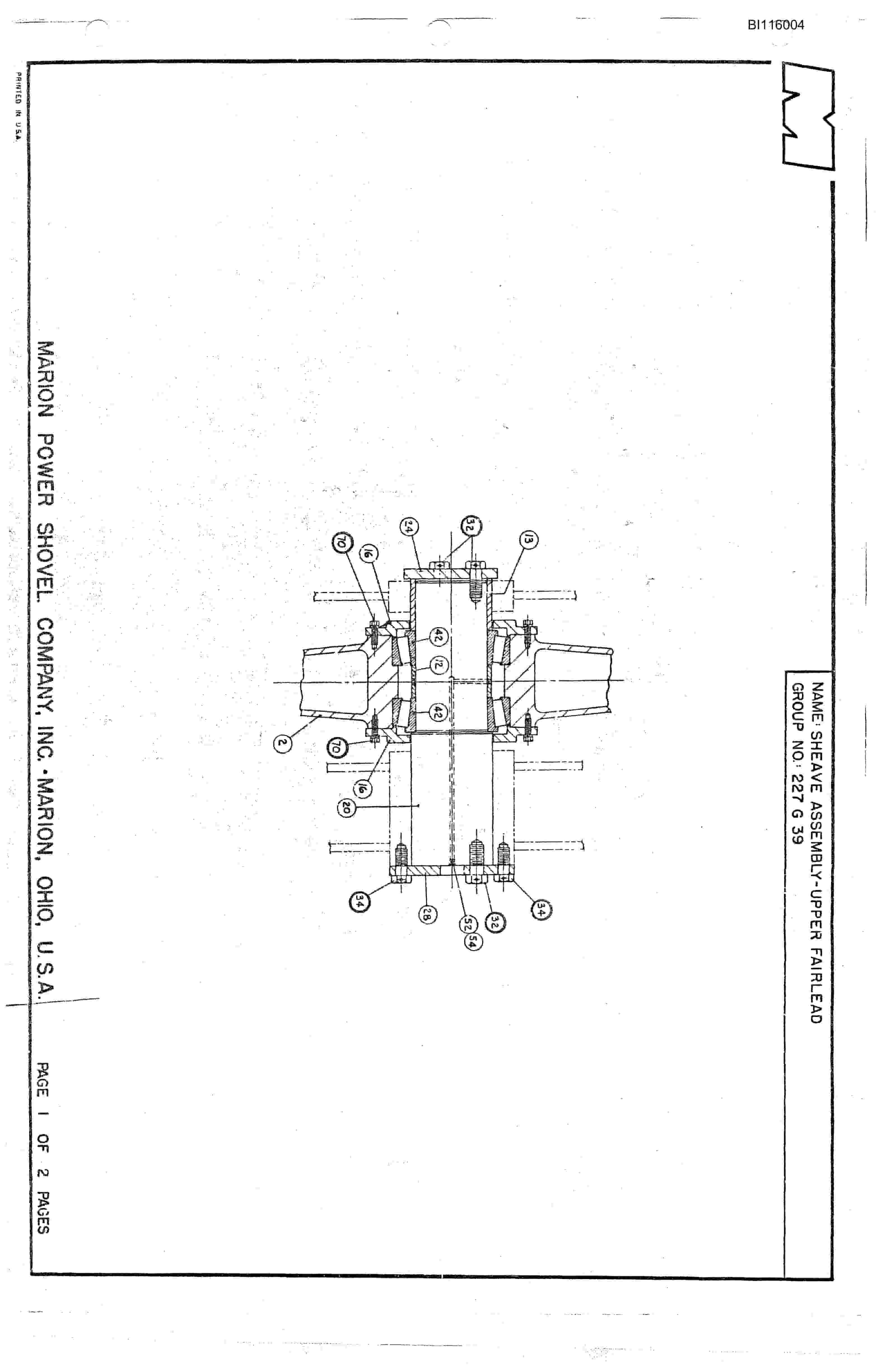Bucyrus 7920 Technical Manual BI116004-4