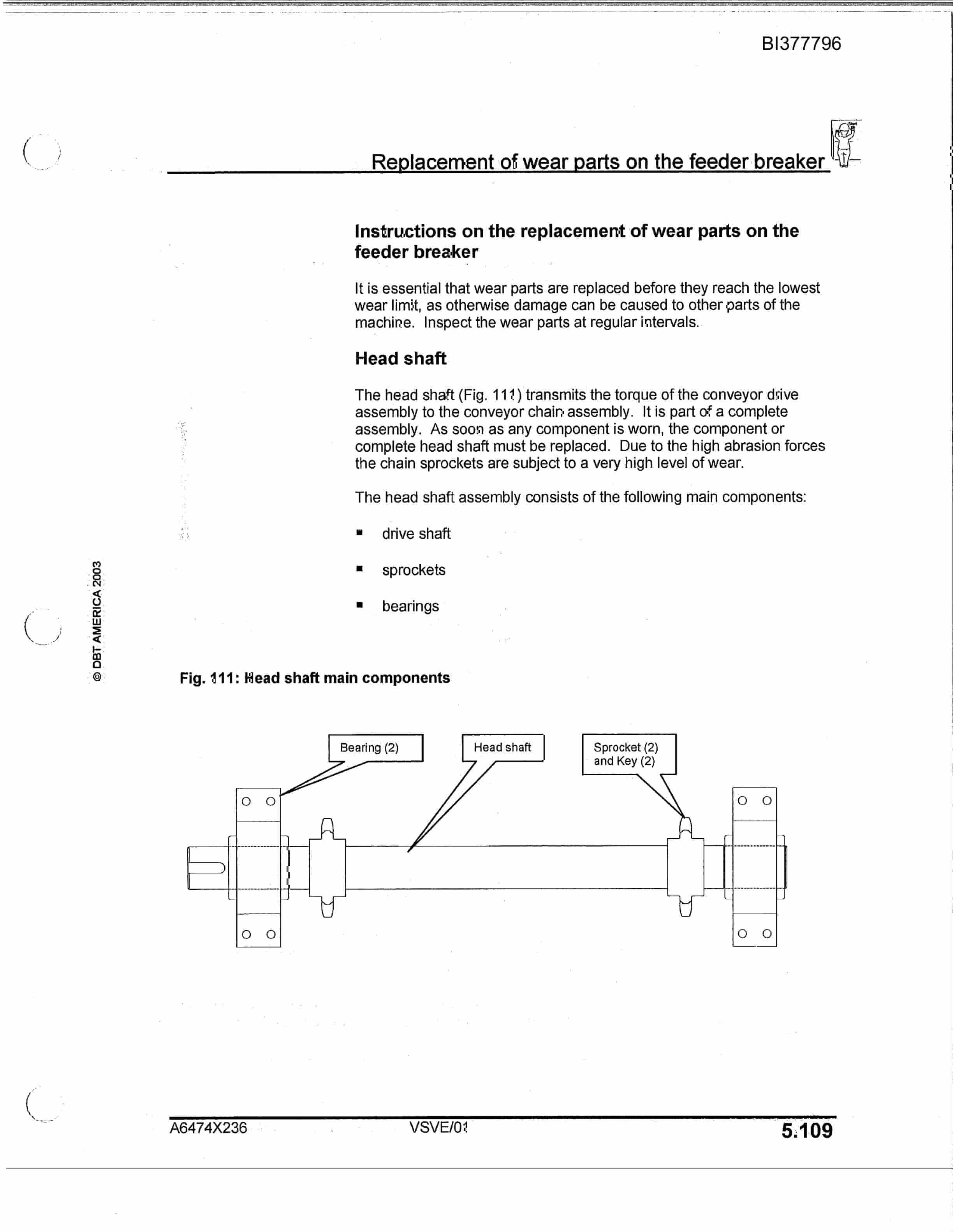Bucyrus 7MFBM-48A-DD Feeder Breaker Technical Manual BI377796-3