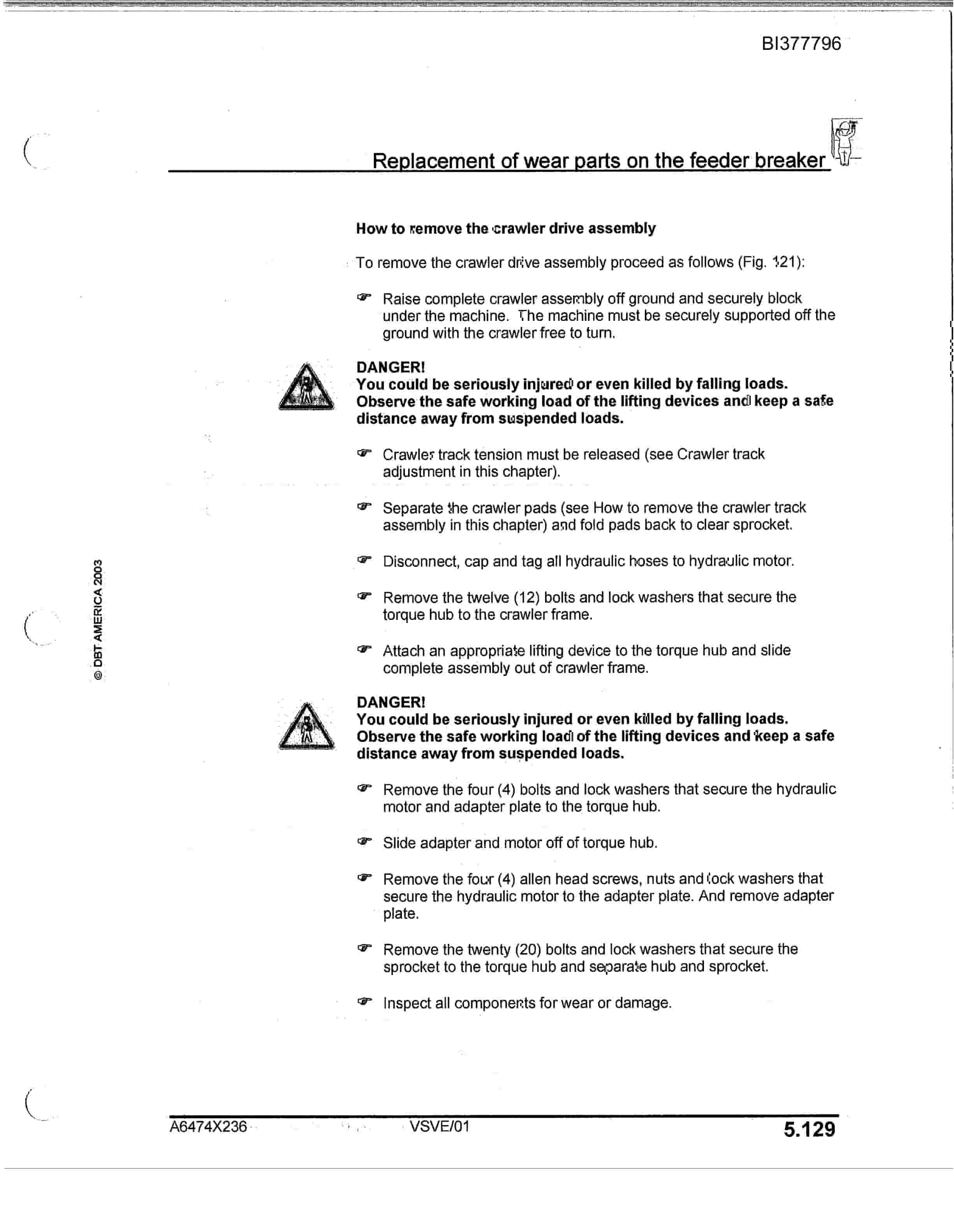 Bucyrus 7MFBM-48A-DD Feeder Breaker Technical Manual BI377796-4