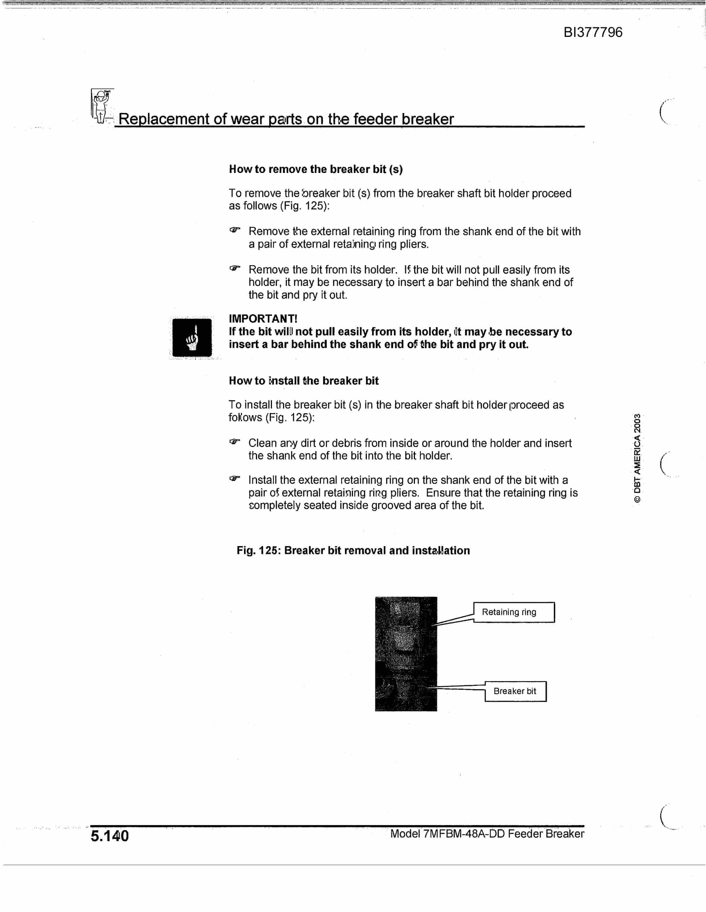 Bucyrus 7MFBM-48A-DD Feeder Breaker Technical Manual BI377796-5