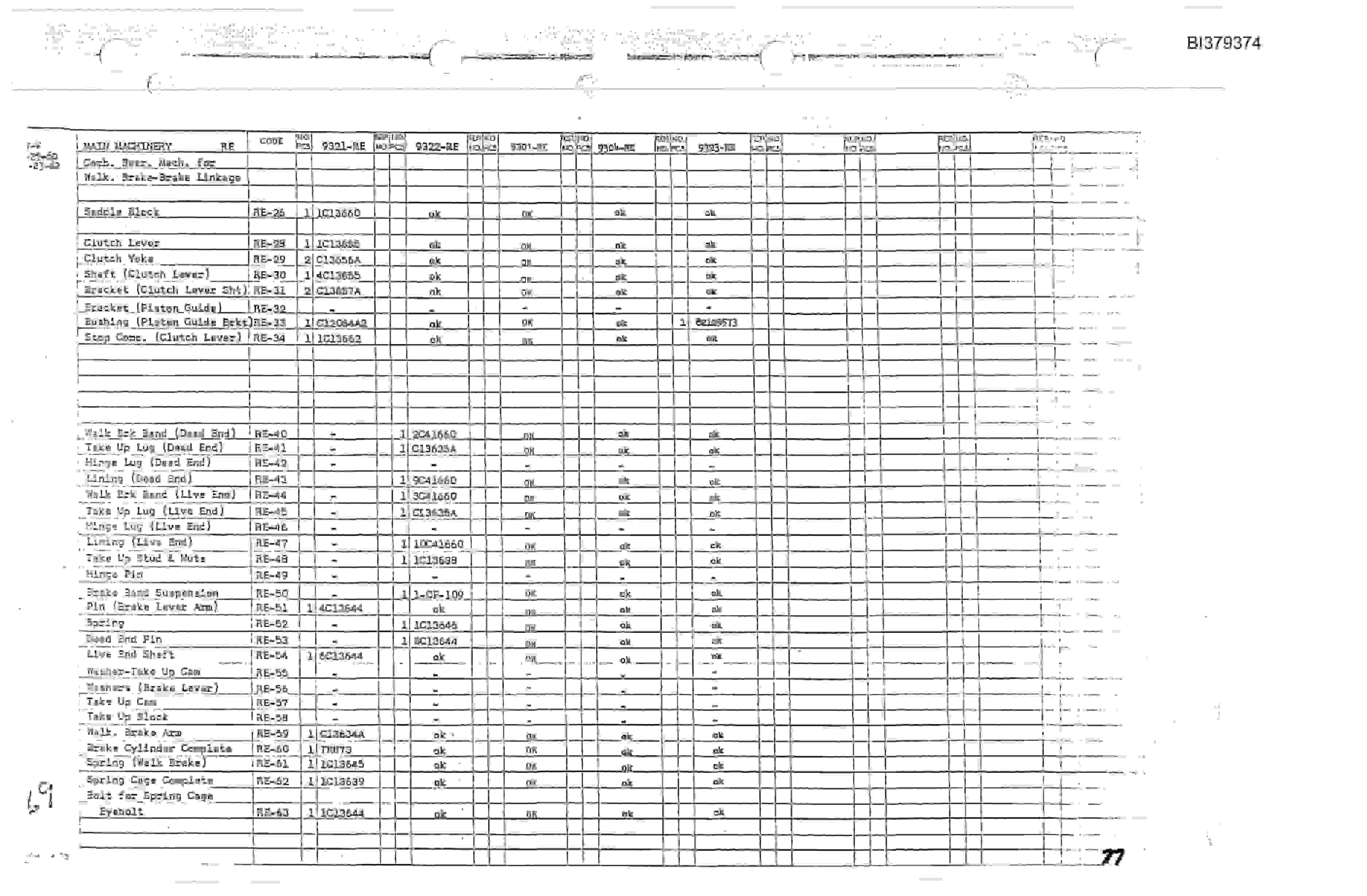 Bucyrus 7W ICS Parts Catalog BI379374-5