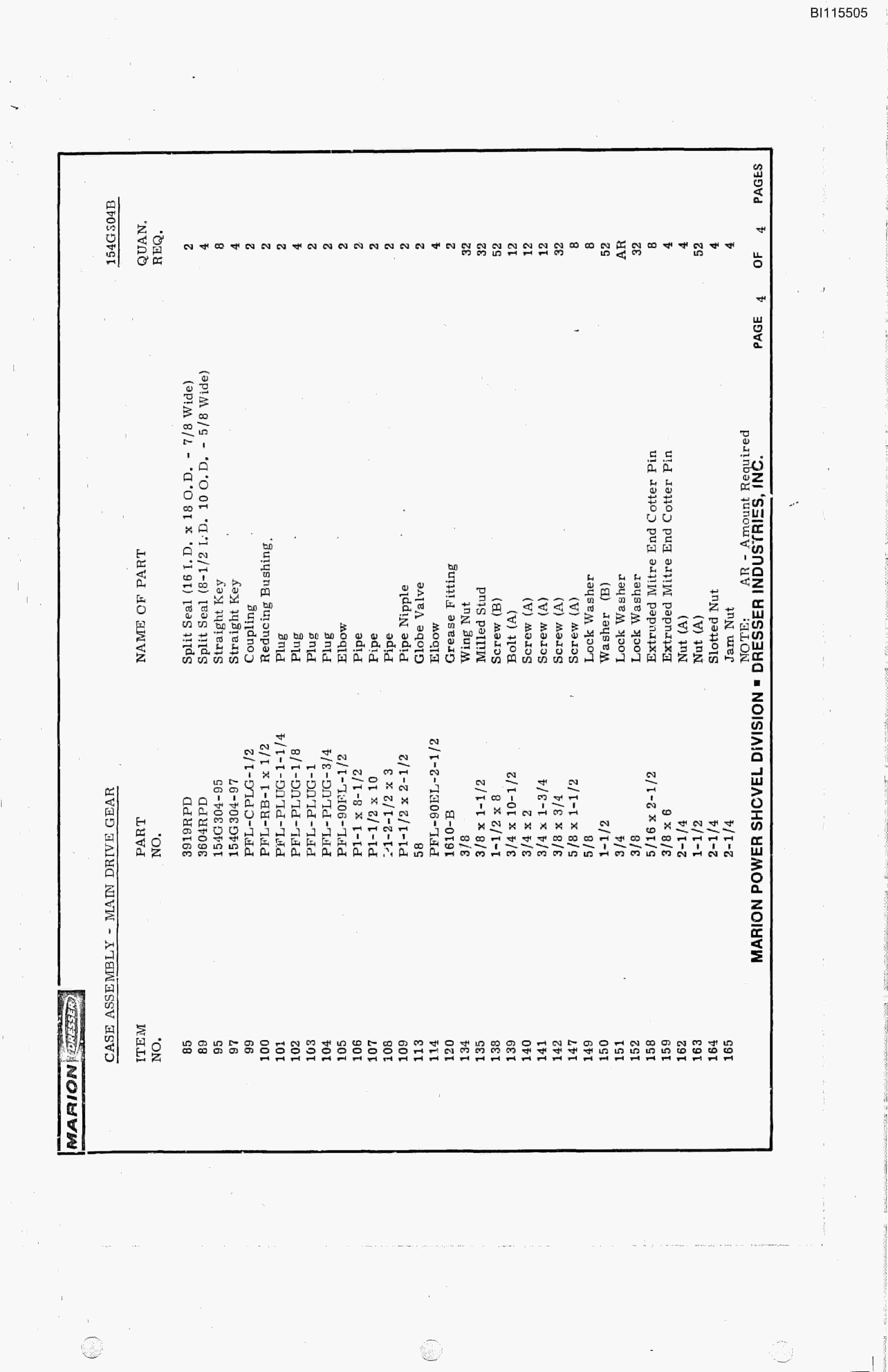 Bucyrus 8000 Technical Manual BI115505-2