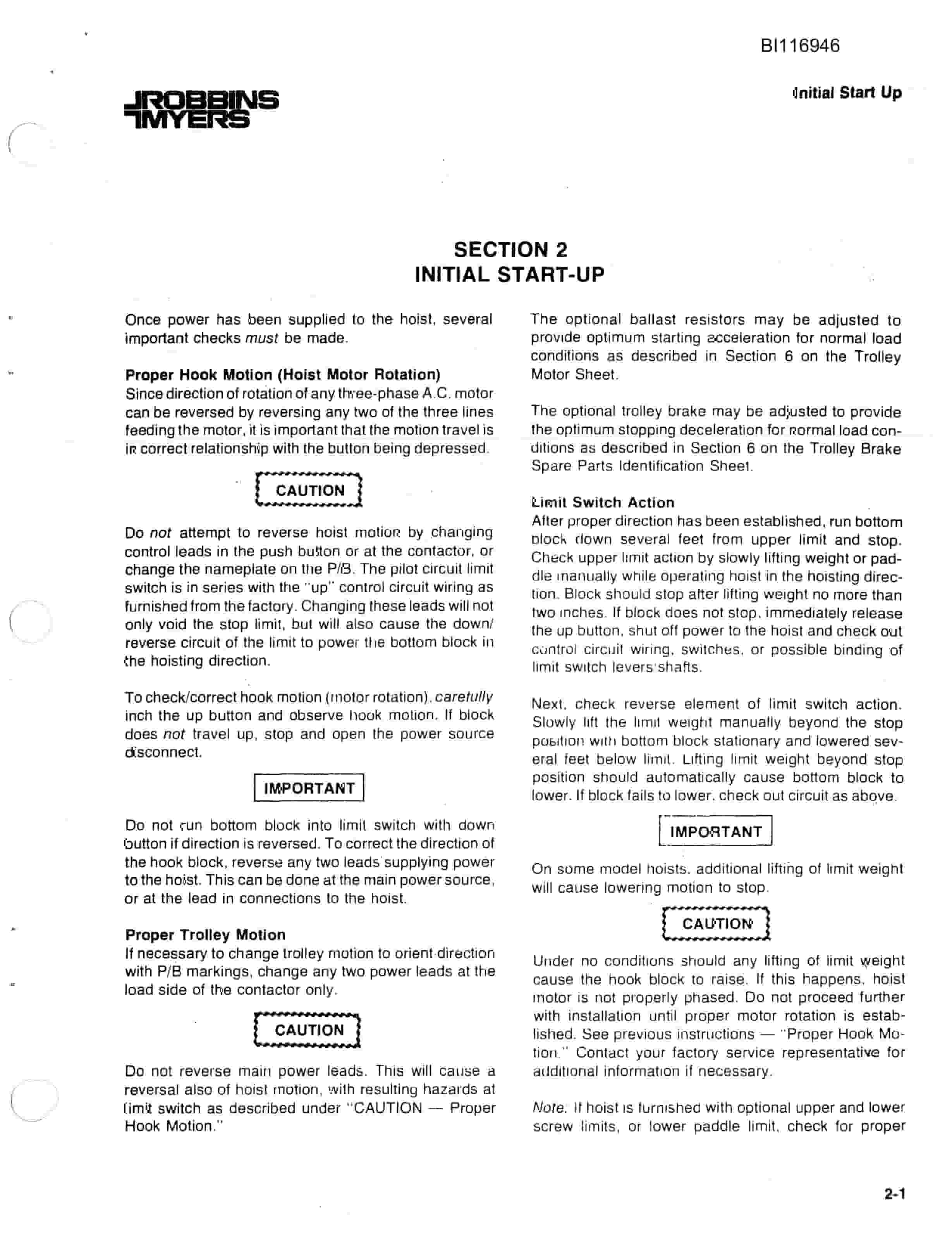 Bucyrus 8050 Electric Walking Dragline Parts Catalog BI116946-3