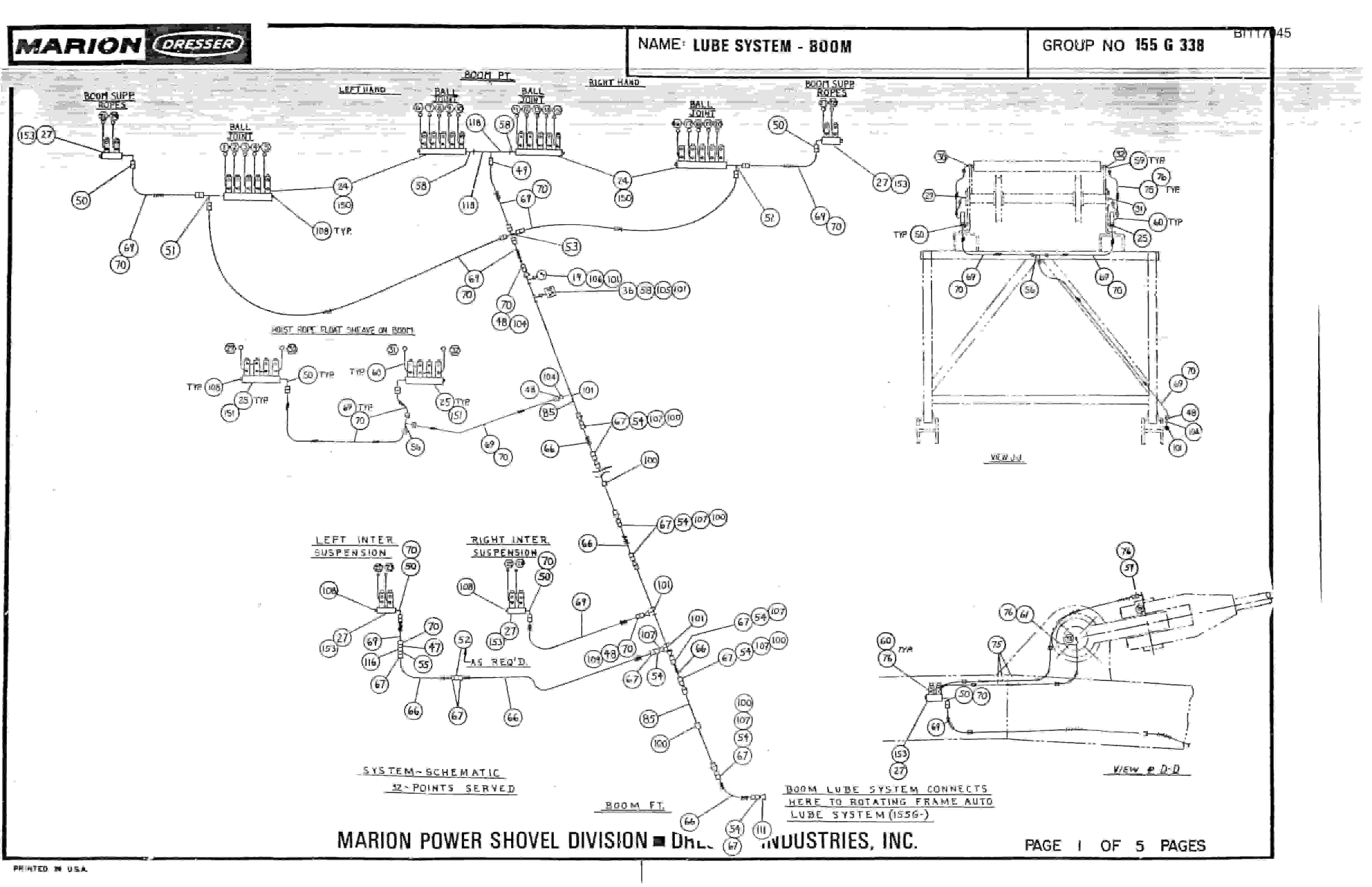 Bucyrus 8050 Parts Book BI117045-3