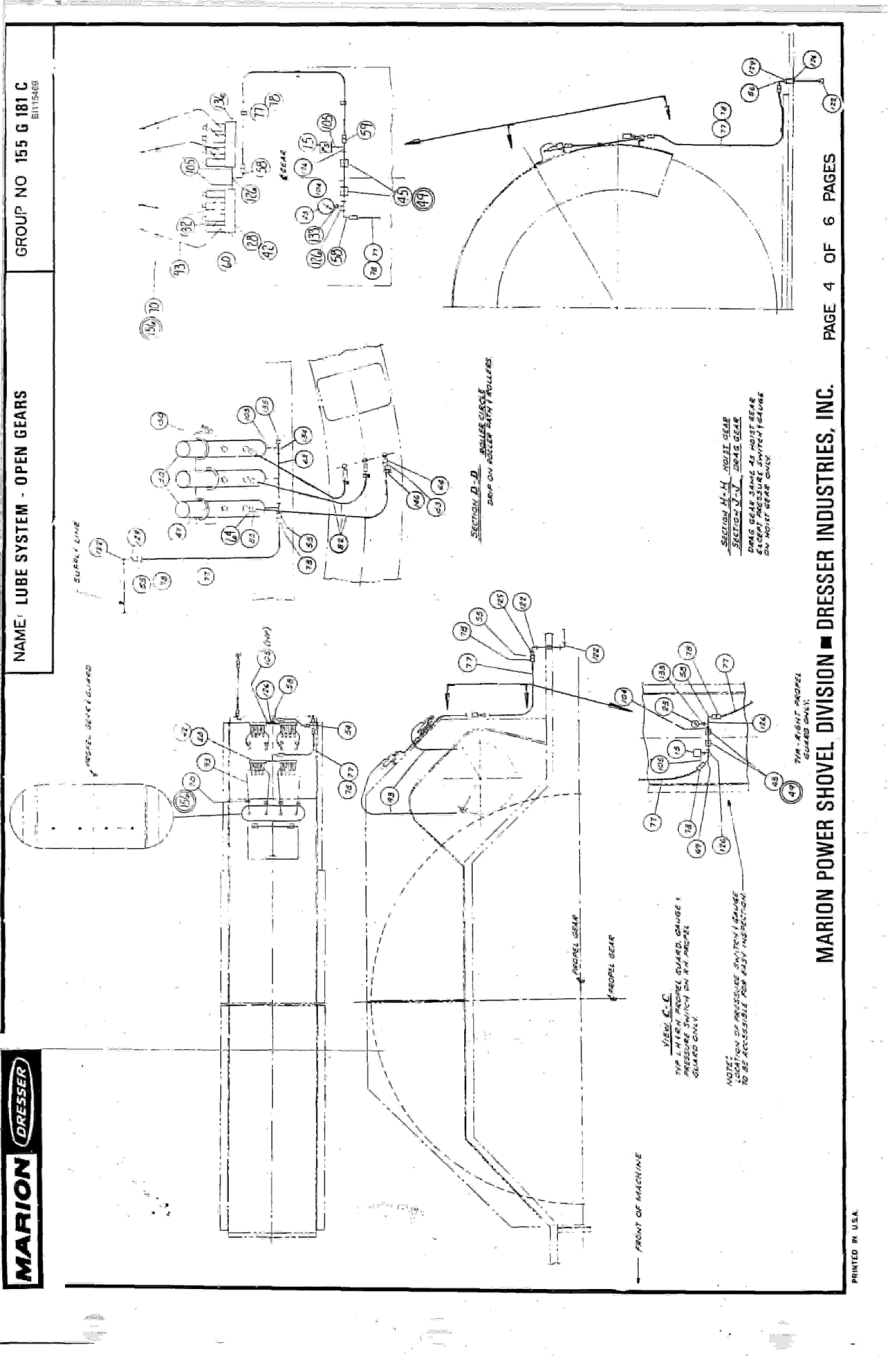 Bucyrus 8050 Parts Catalog BI115469-3